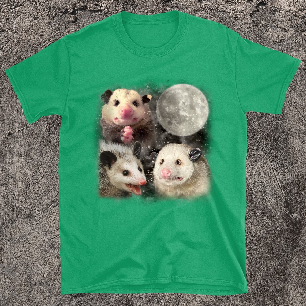 Embrace The Night with Opossum And The Moon T-Shirt