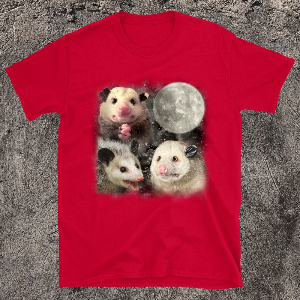 Embrace The Night with Opossum And The Moon T-Shirt