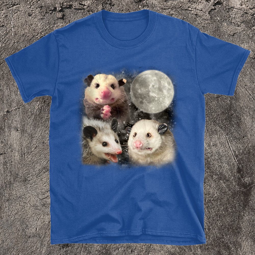 Embrace The Night with Opossum And The Moon T-Shirt