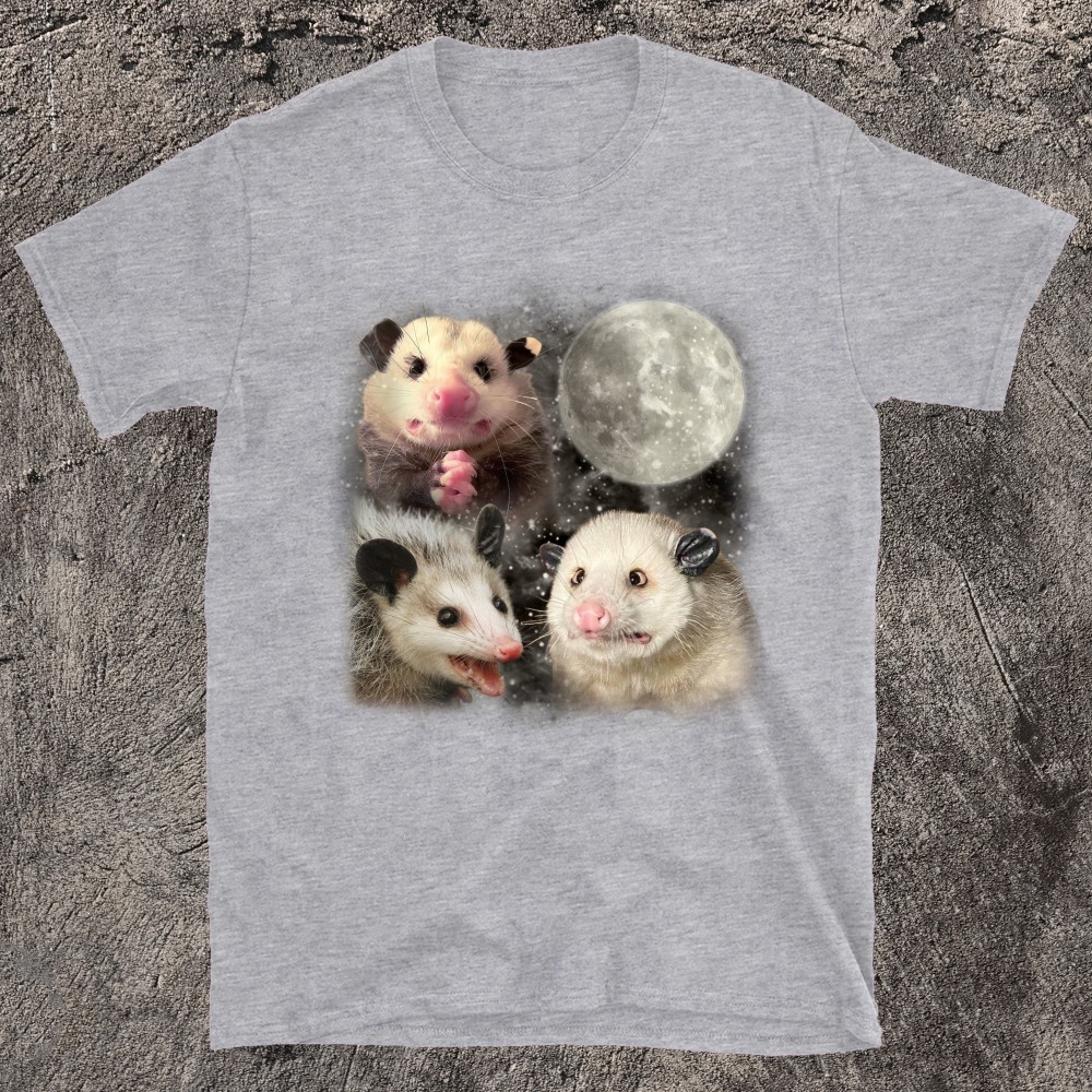 Embrace The Night with Opossum And The Moon T-Shirt