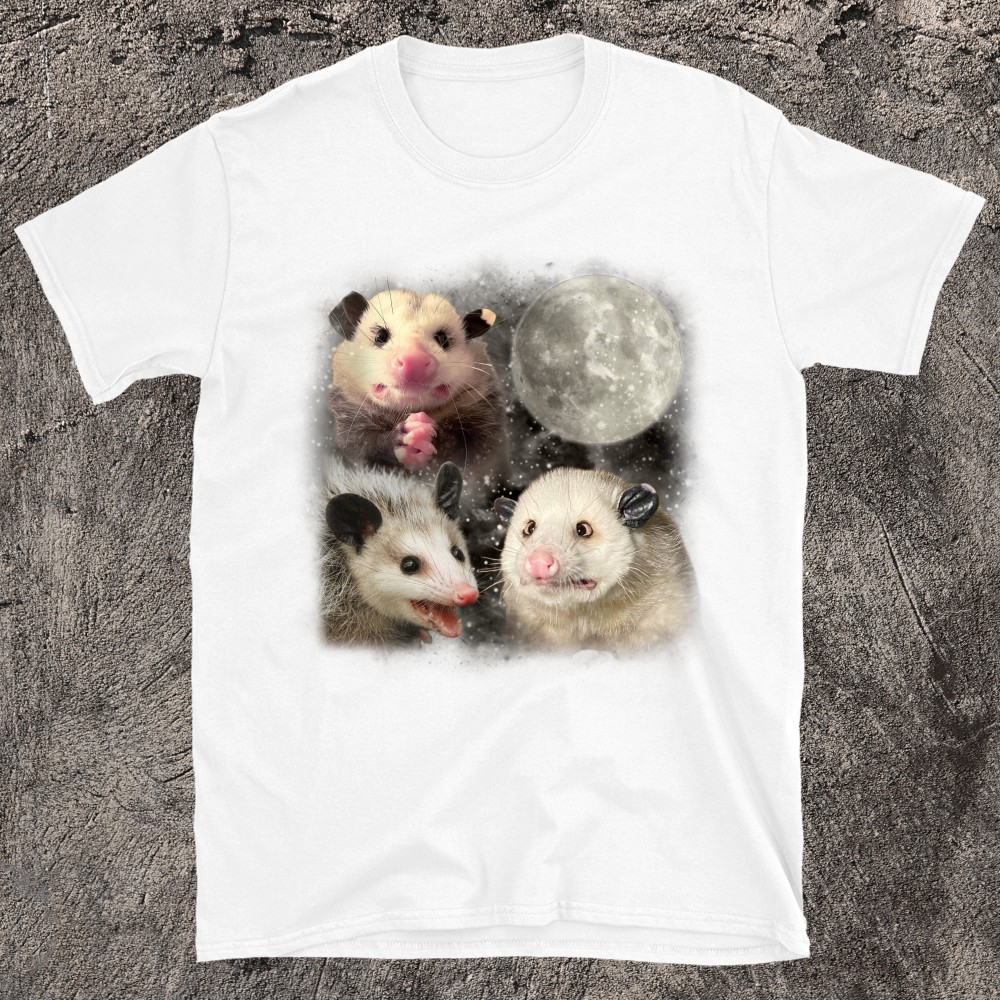 Embrace The Night with Opossum And The Moon T-Shirt