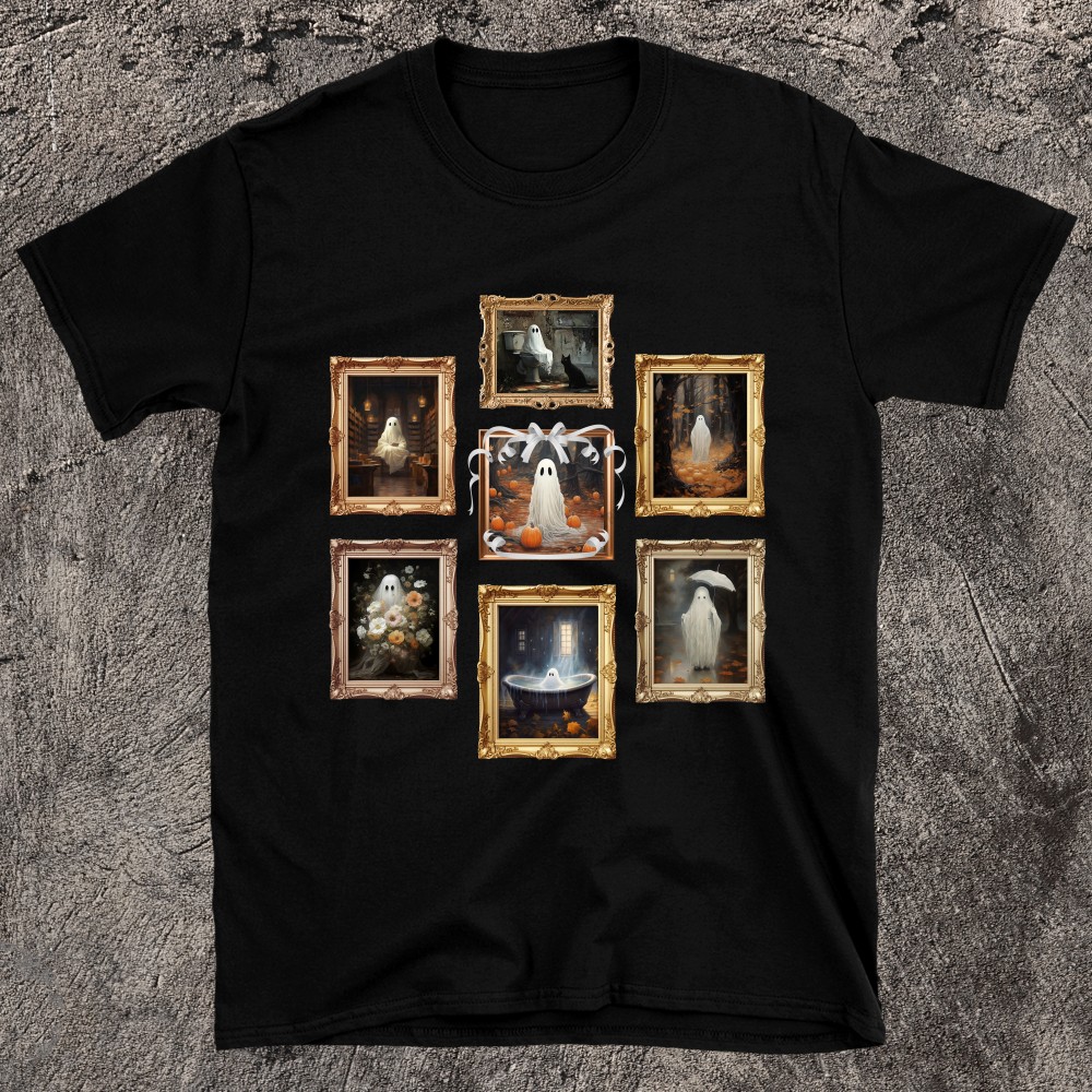 Spooky and Spectral Designs Ghost Pictures T-Shirt