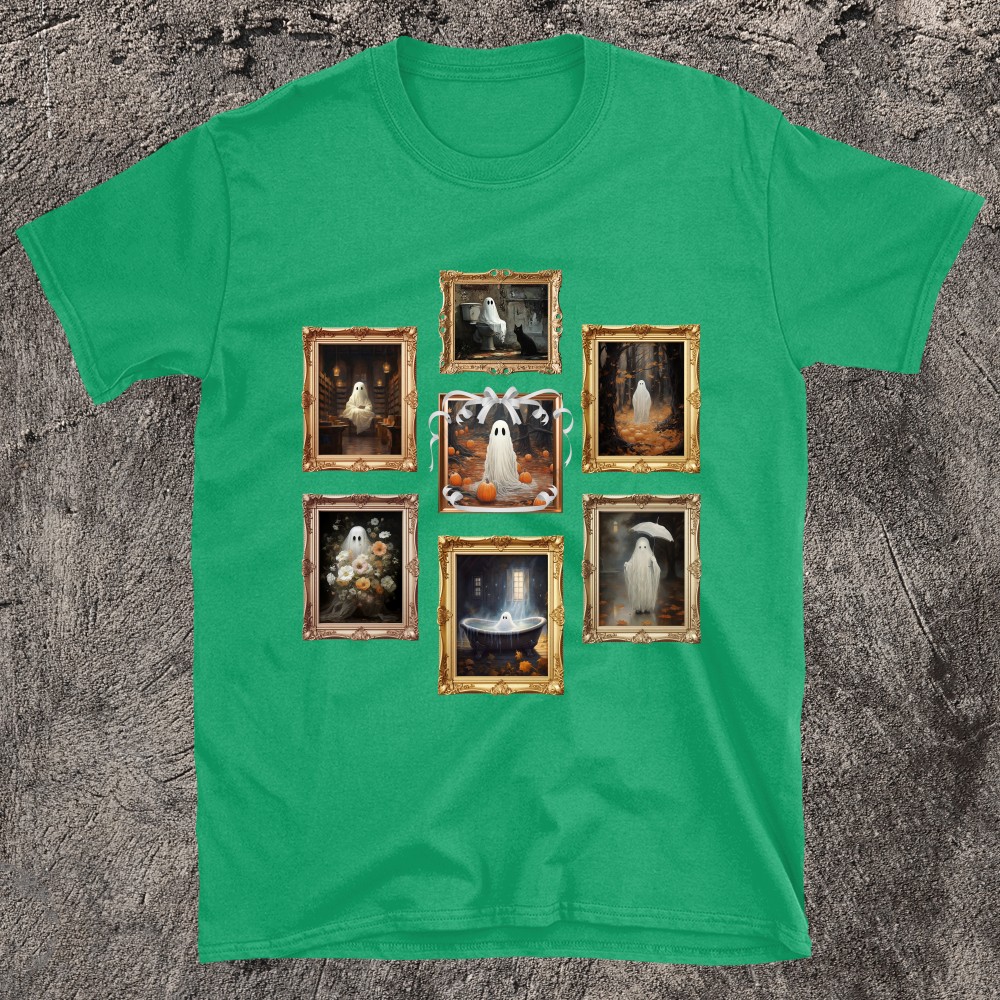 Spooky and Spectral Designs Ghost Pictures T-Shirt