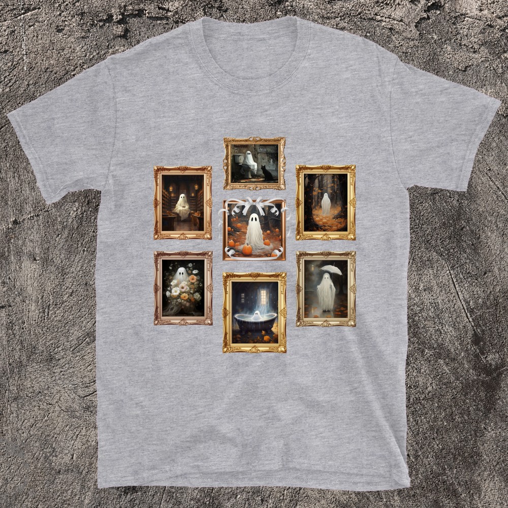 Spooky and Spectral Designs Ghost Pictures T-Shirt