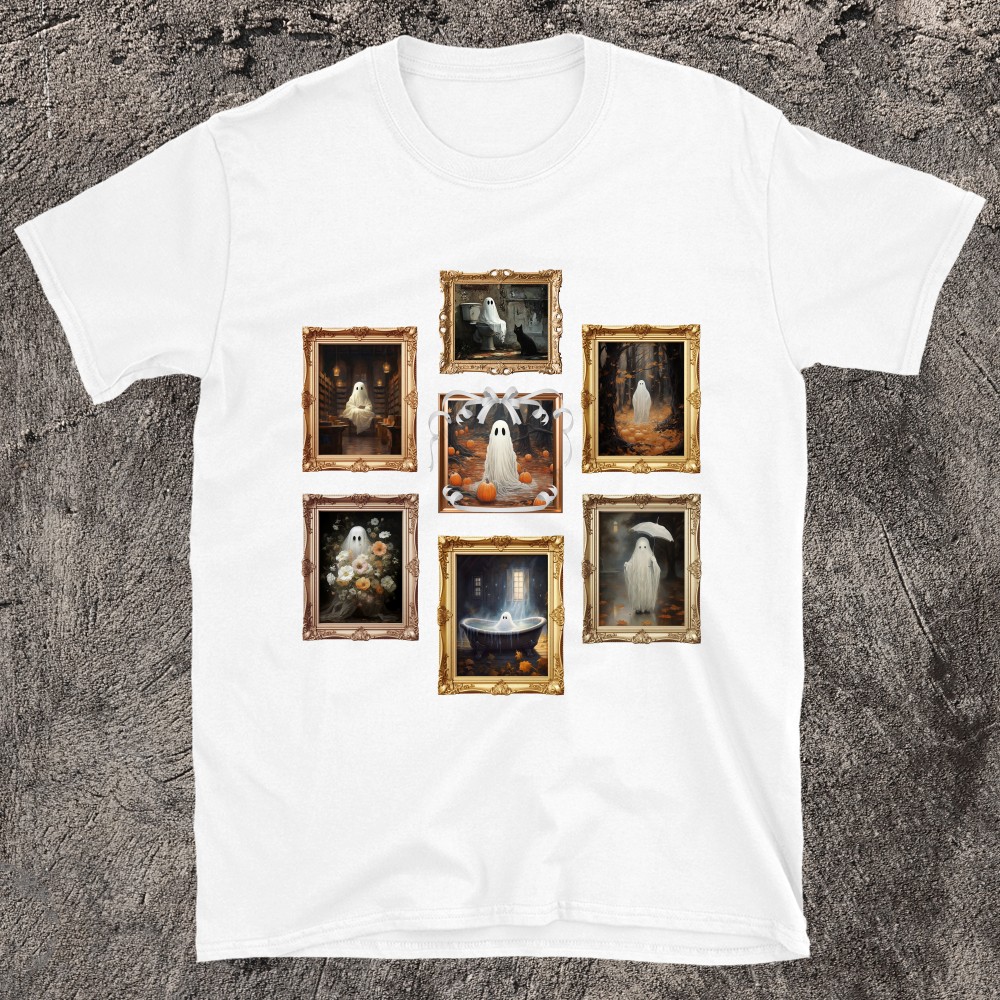 Spooky and Spectral Designs Ghost Pictures T-Shirt