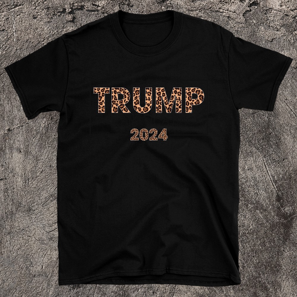 Donald Trump Take America Back Leopard Print Gift 2024 T-shirt