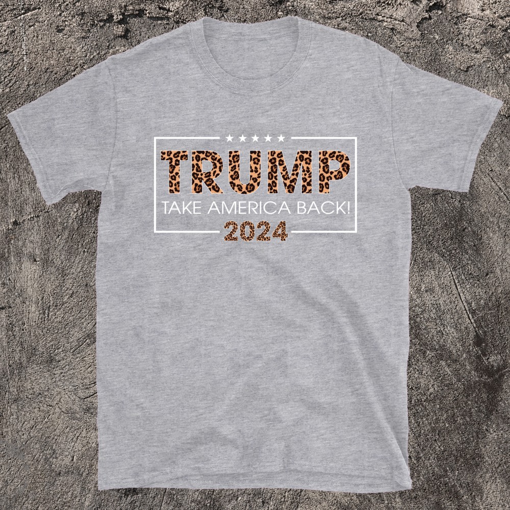 Donald Trump Take America Back Leopard Print Gift T-shirt