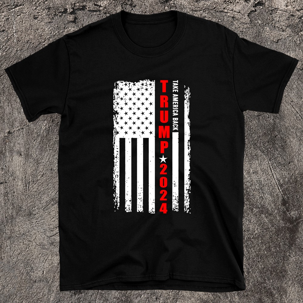 Donald Trump Take America Back American Flag Patriotic T-shirt