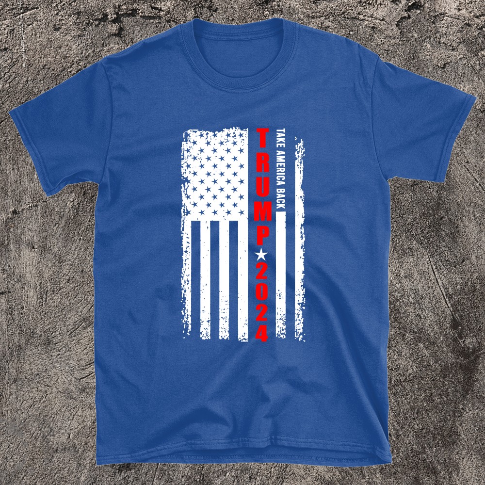 Donald Trump Take America Back American Flag Patriotic T-shirt