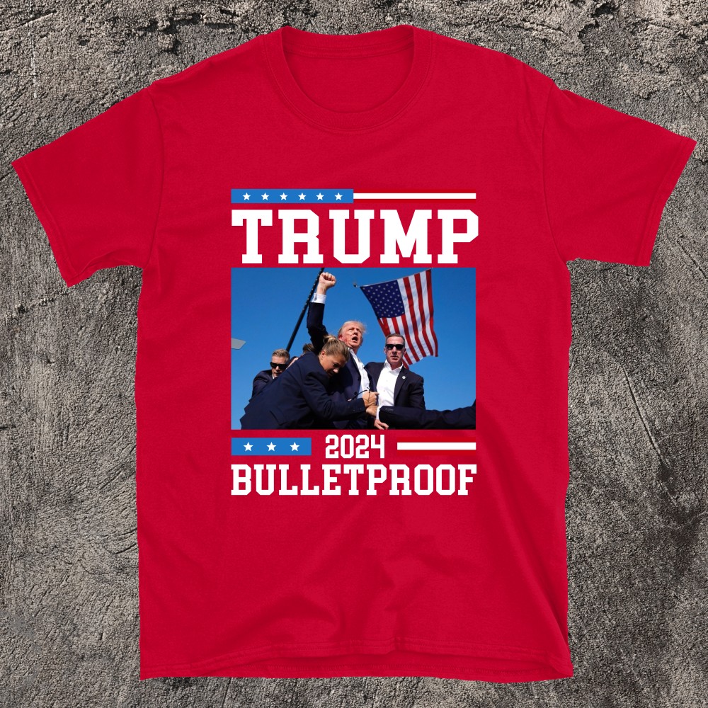 Trump Bulletproof Fight Fist Legend Donald Trump 2024 T-Shirt