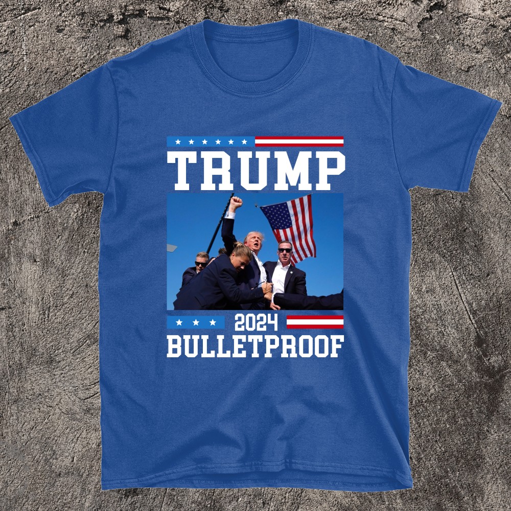 Trump Bulletproof Fight Fist Legend Donald Trump 2024 T-Shirt