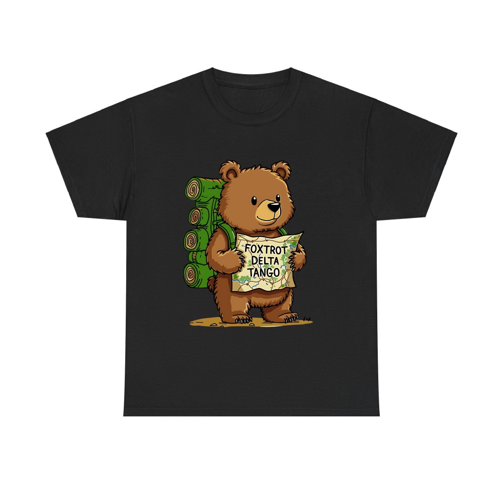 Foxtrot Delta Tango Bear T-Shirt – Funny Hiking Bear Military Slang Tee