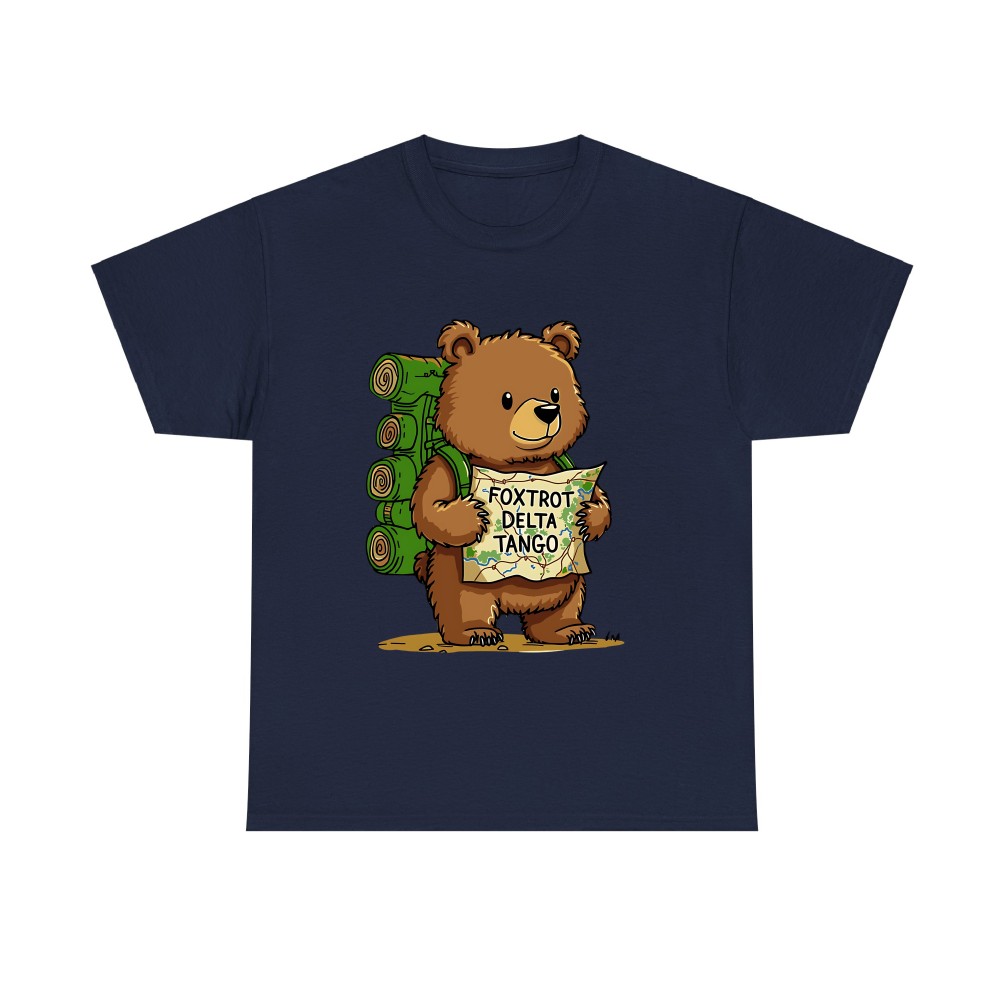 Foxtrot Delta Tango Bear T-Shirt – Funny Hiking Bear Military Slang Tee