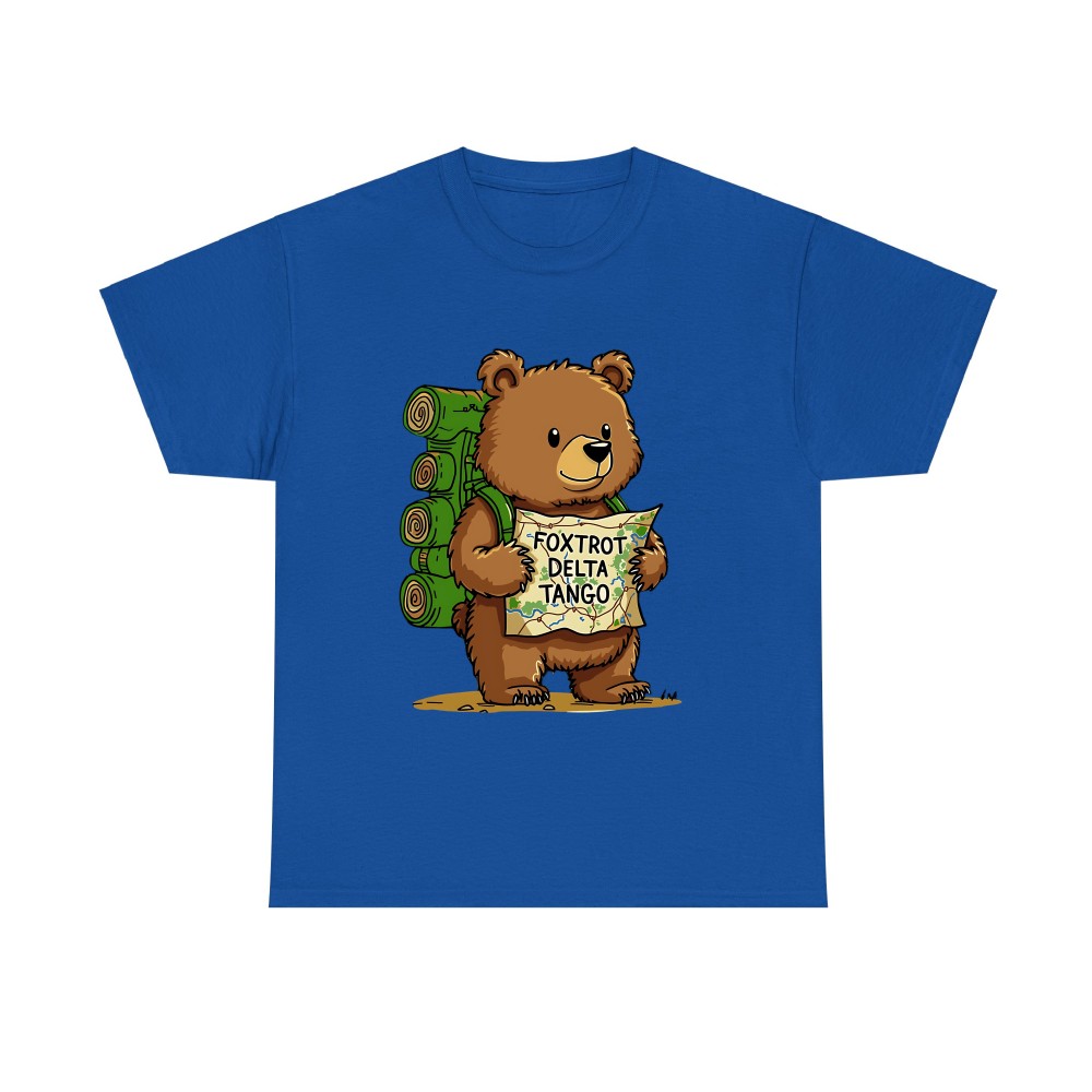 Foxtrot Delta Tango Bear T-Shirt – Funny Hiking Bear Military Slang Tee