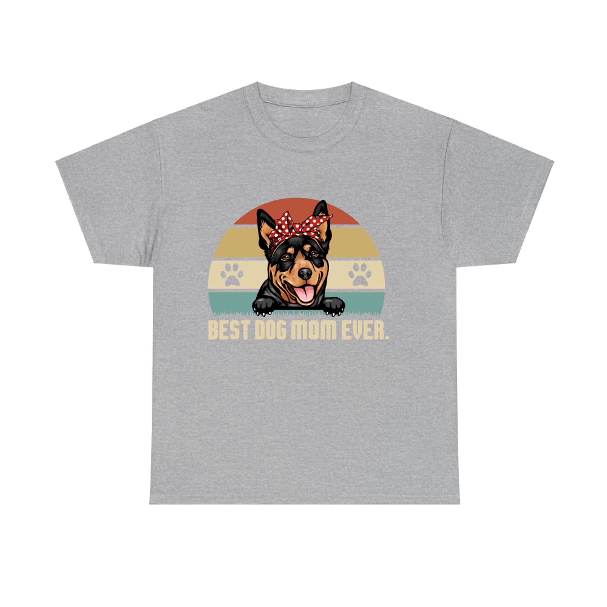 Best Dog Mom Ever Vintage Australian Kelpie Dog Lover Mama T-shirt