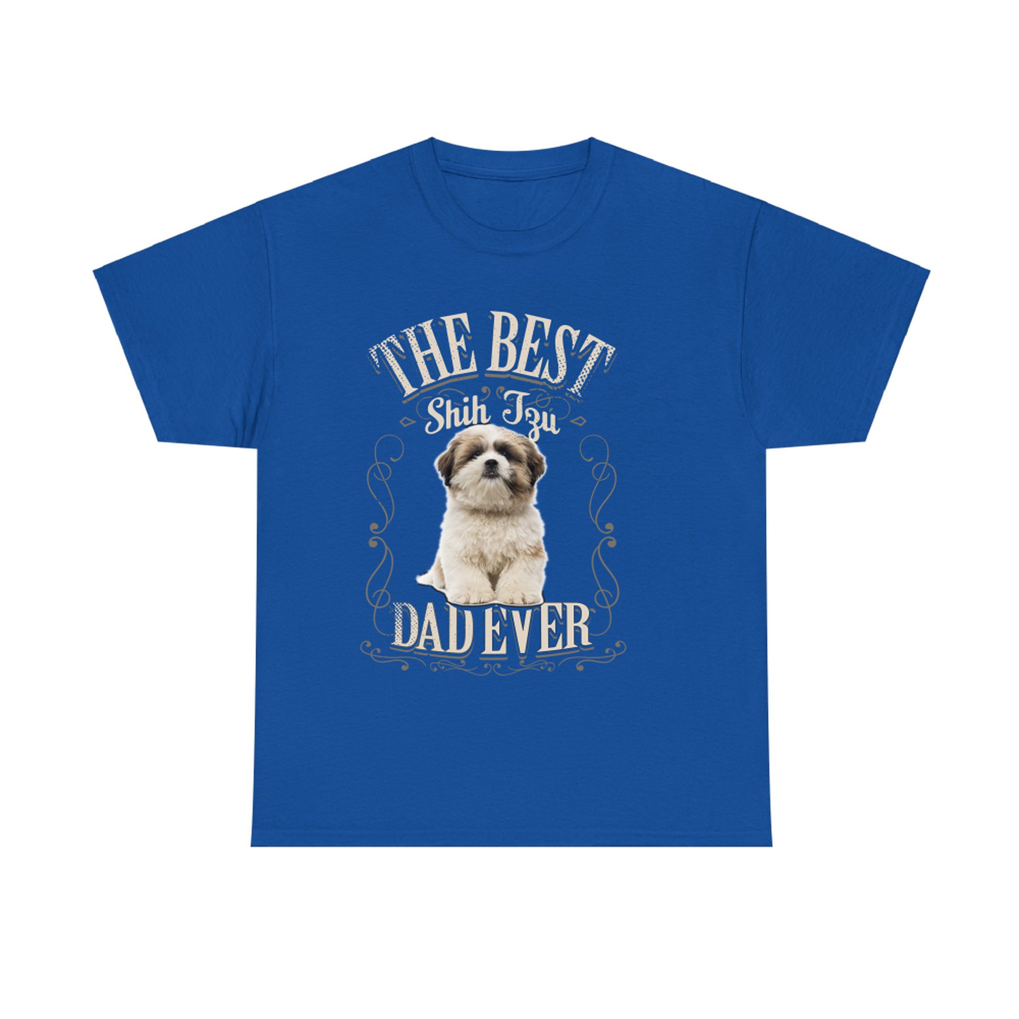 Best Shih Tzu Dad Ever Funny Shih-Tzu Dog Lover Gift Vintage T-shirt