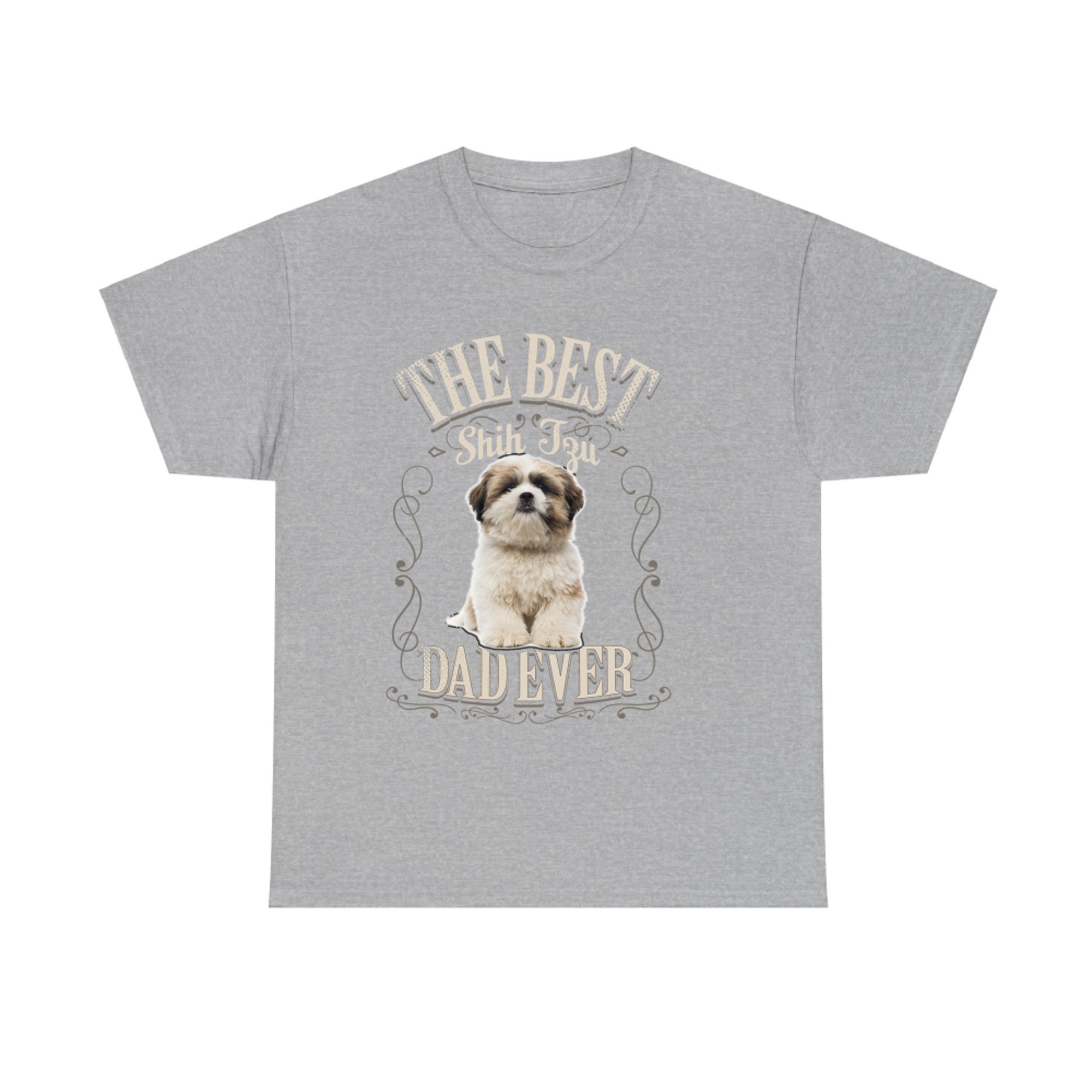 Best Shih Tzu Dad Ever Funny Shih-Tzu Dog Lover Gift Vintage T-shirt