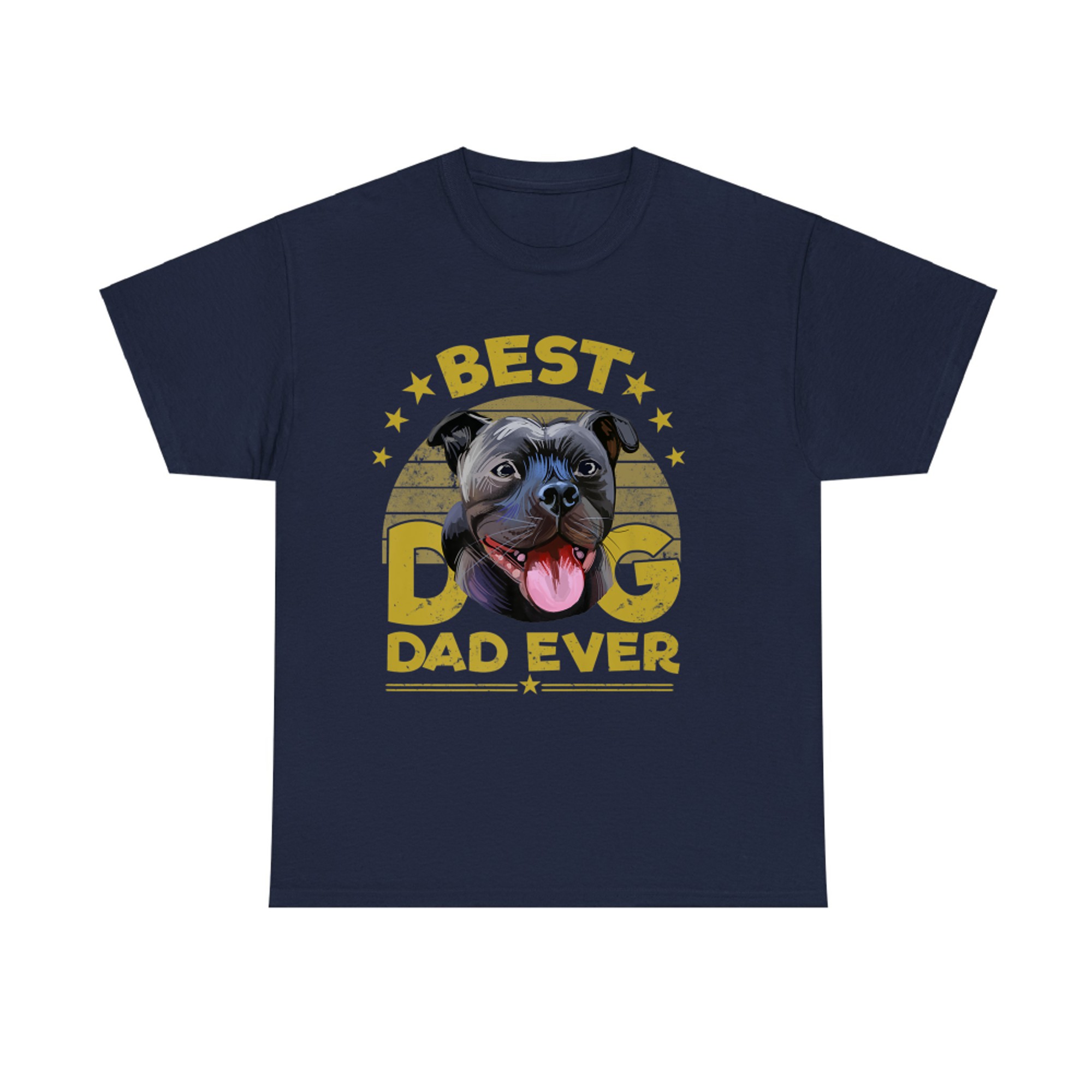 Best Staffordshire Bull Terrier Dad Funny Dog Owner Gift T-shirt