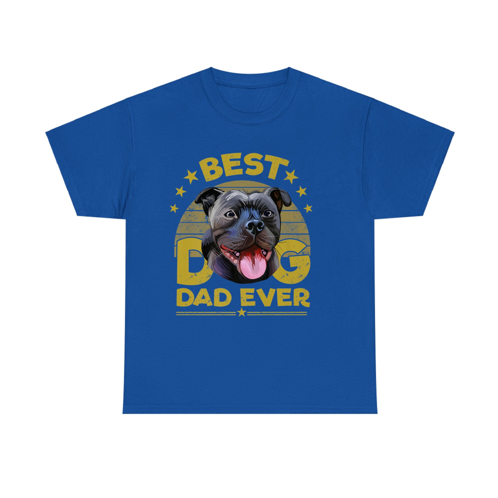 Best Staffordshire Bull Terrier Dad Funny Dog Owner Gift T-shirt