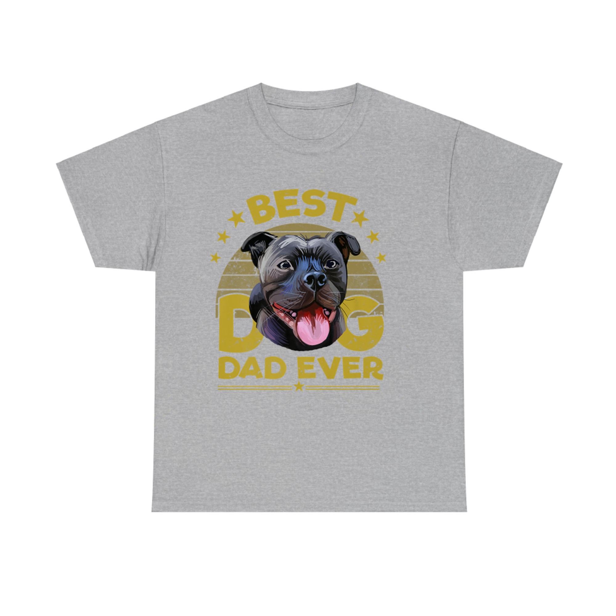 Best Staffordshire Bull Terrier Dad Funny Dog Owner Gift T-shirt