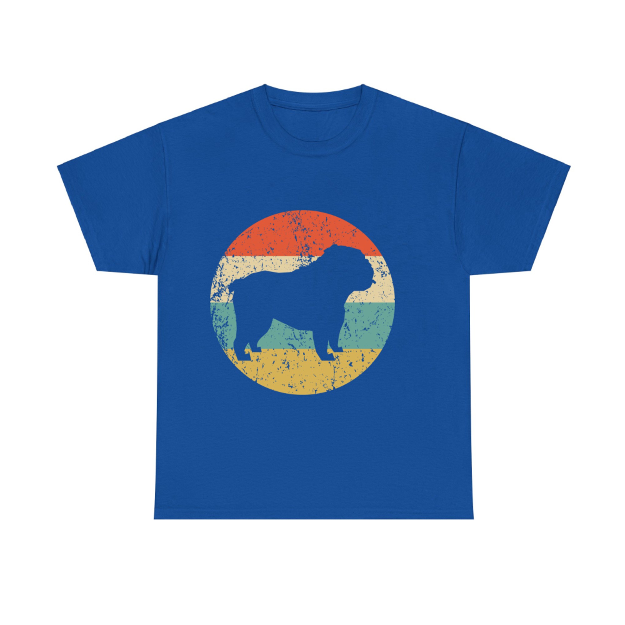 English Bulldog Gift Distressed Retro Pet Design T-shirt