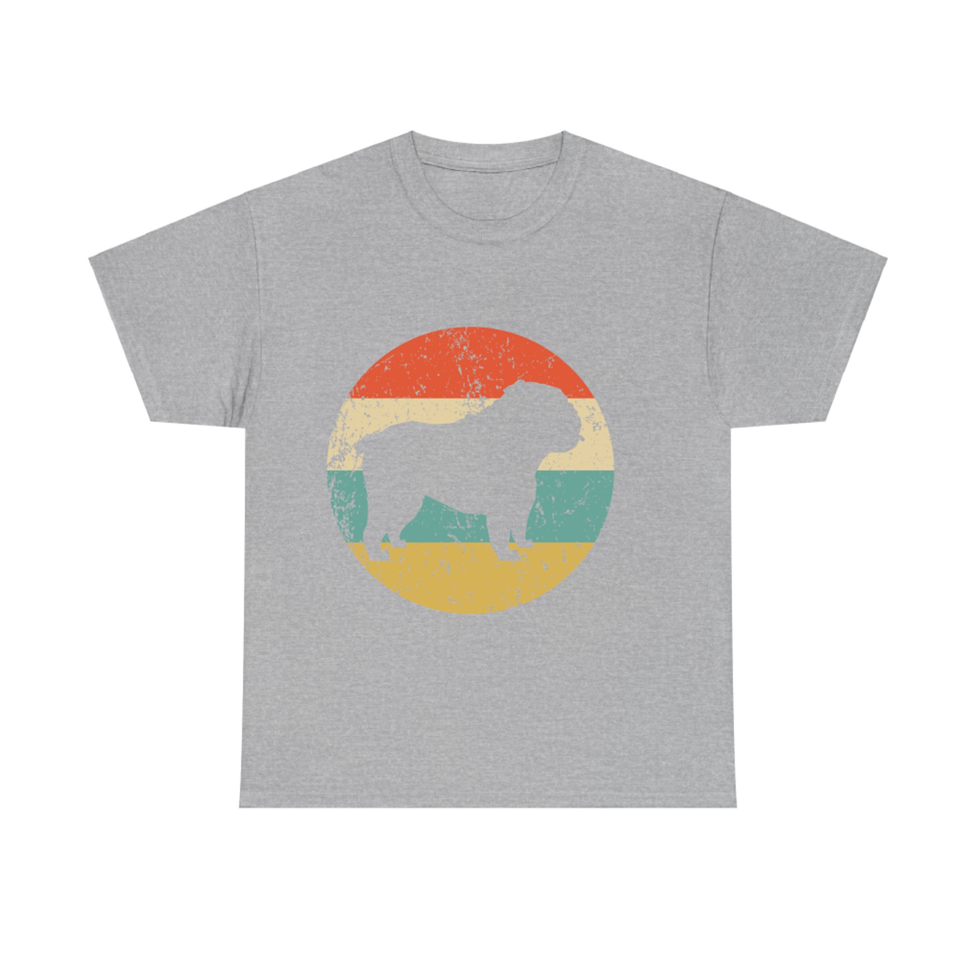 English Bulldog Gift Distressed Retro Pet Design T-shirt