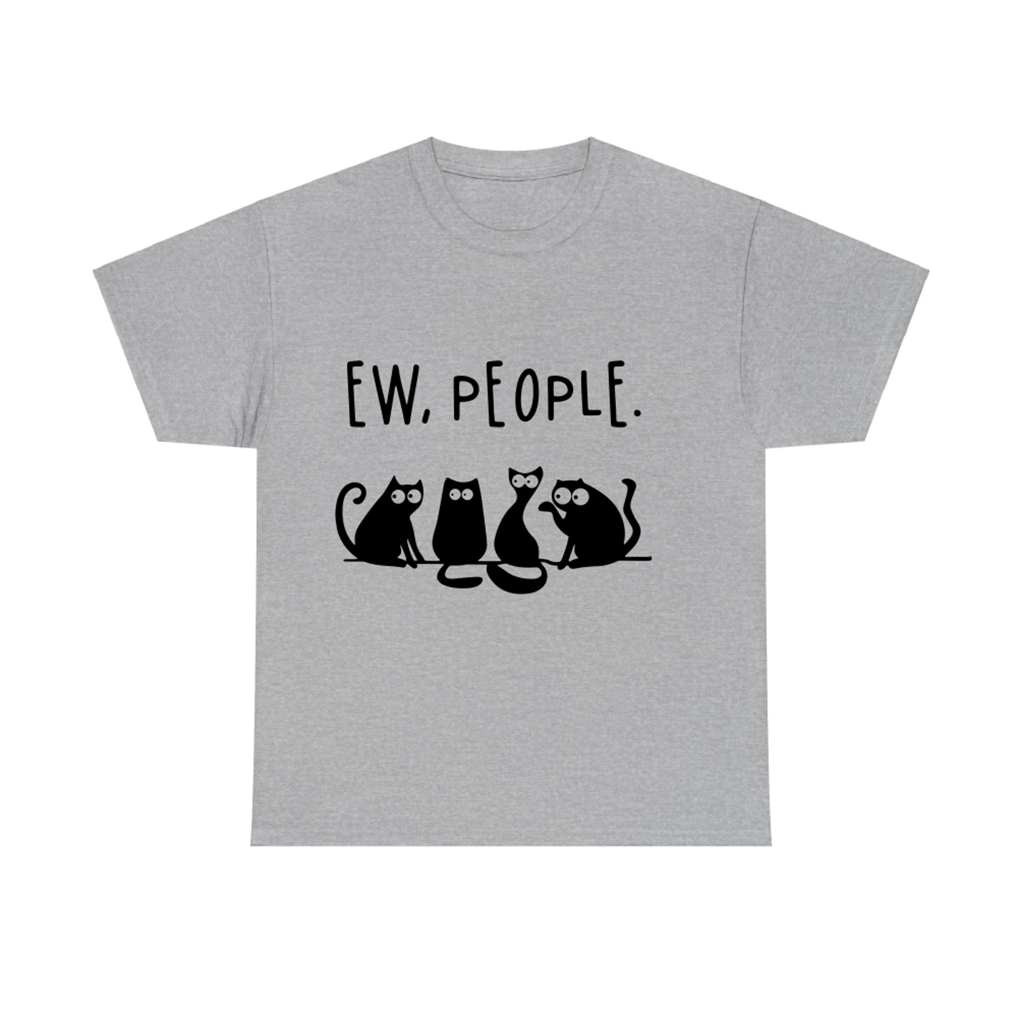 Ew People Four Funny Eyes Cat T-shirt