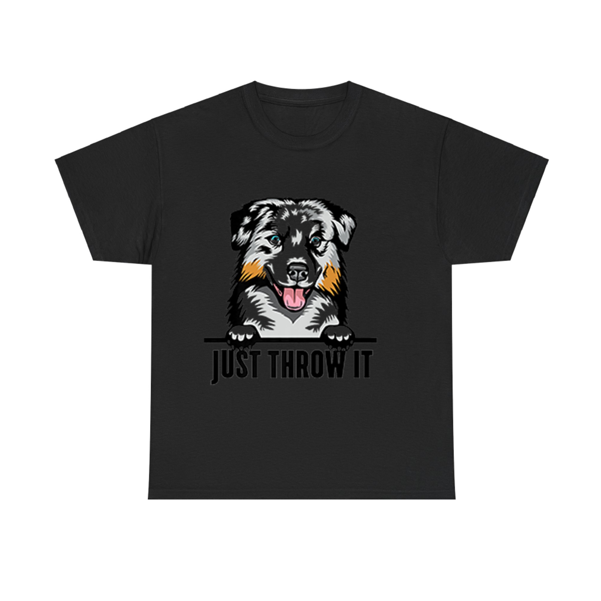 Funny Australian Shepherd Dog Art Playful Ball Fetching Pet Lover Gift T-shirt