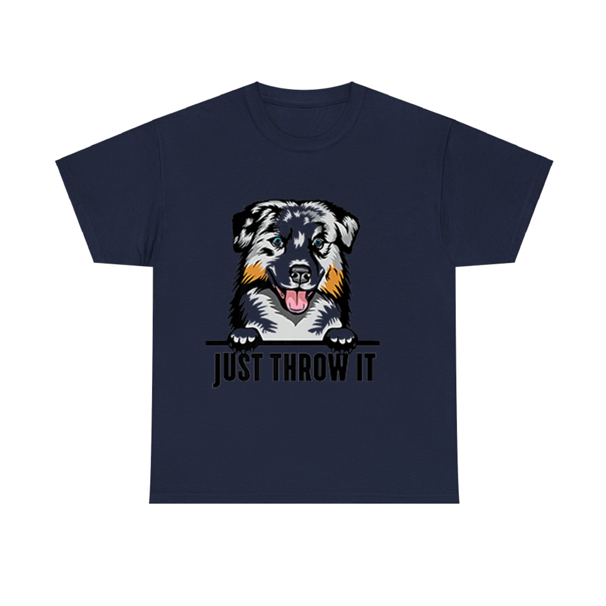 Funny Australian Shepherd Dog Art Playful Ball Fetching Pet Lover Gift T-shirt