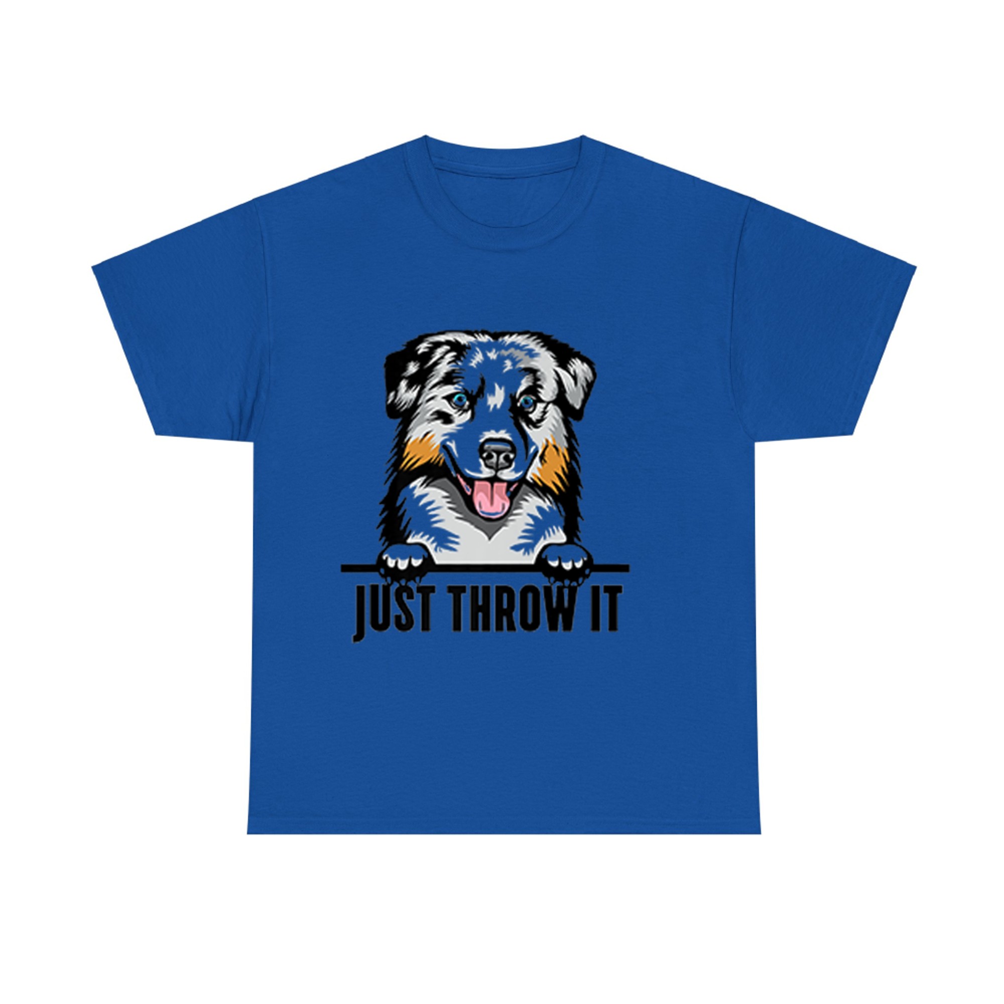 Funny Australian Shepherd Dog Art Playful Ball Fetching Pet Lover Gift T-shirt