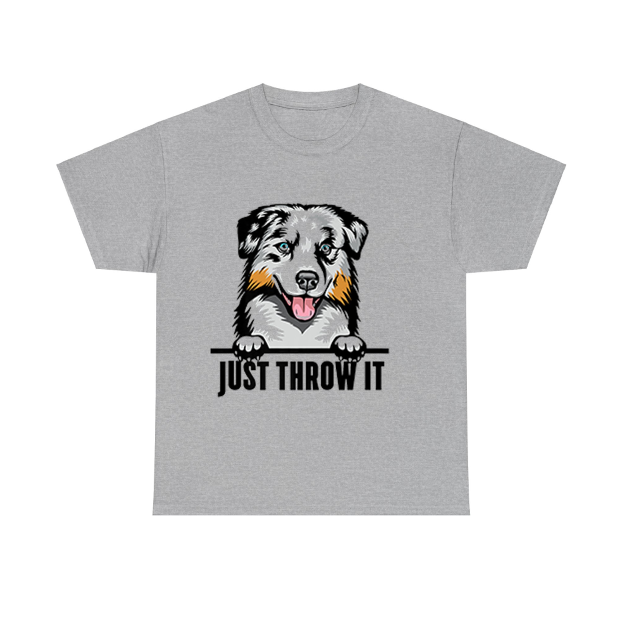Funny Australian Shepherd Dog Art Playful Ball Fetching Pet Lover Gift T-shirt
