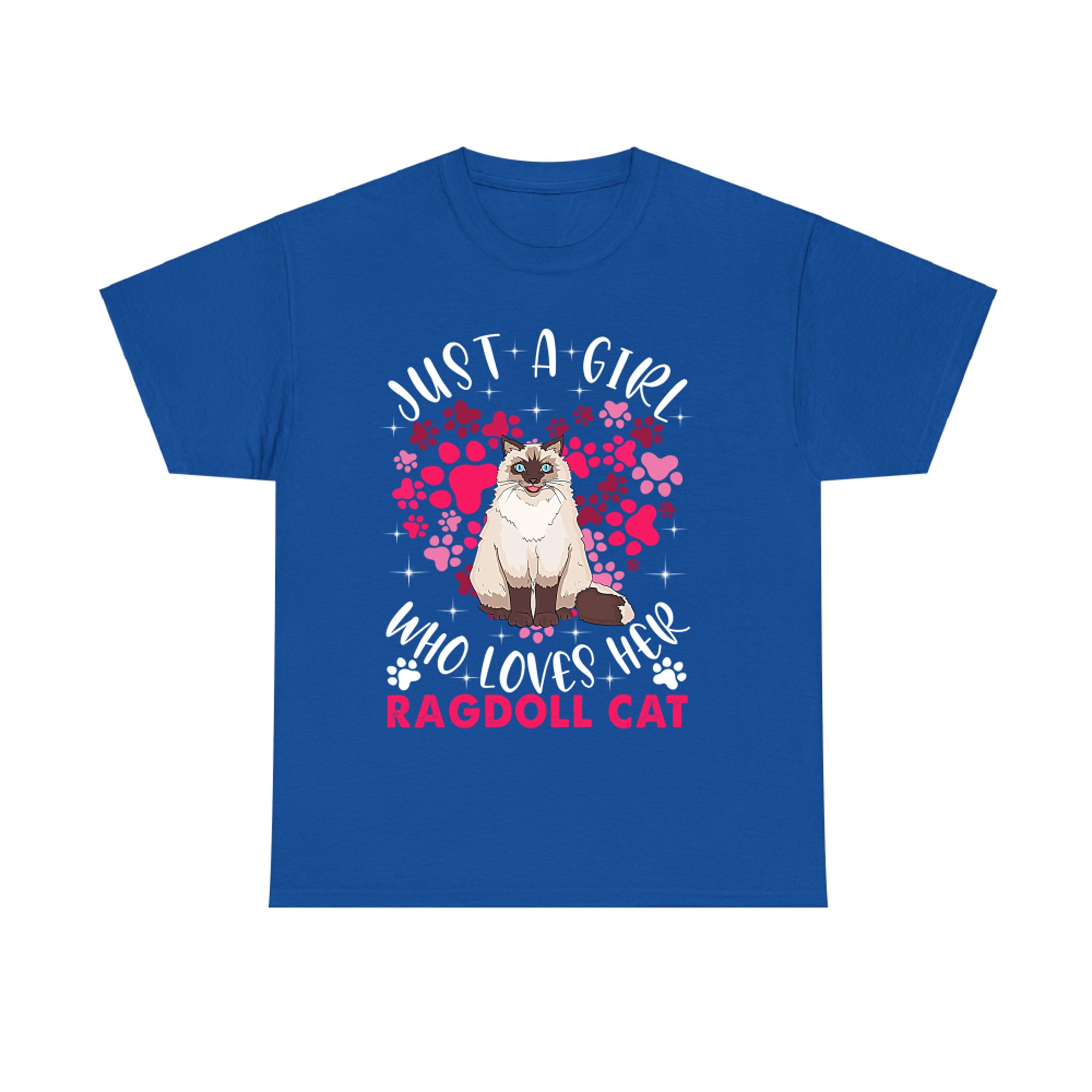 Girl Who Loves Her Ragdoll Cat T-shirt