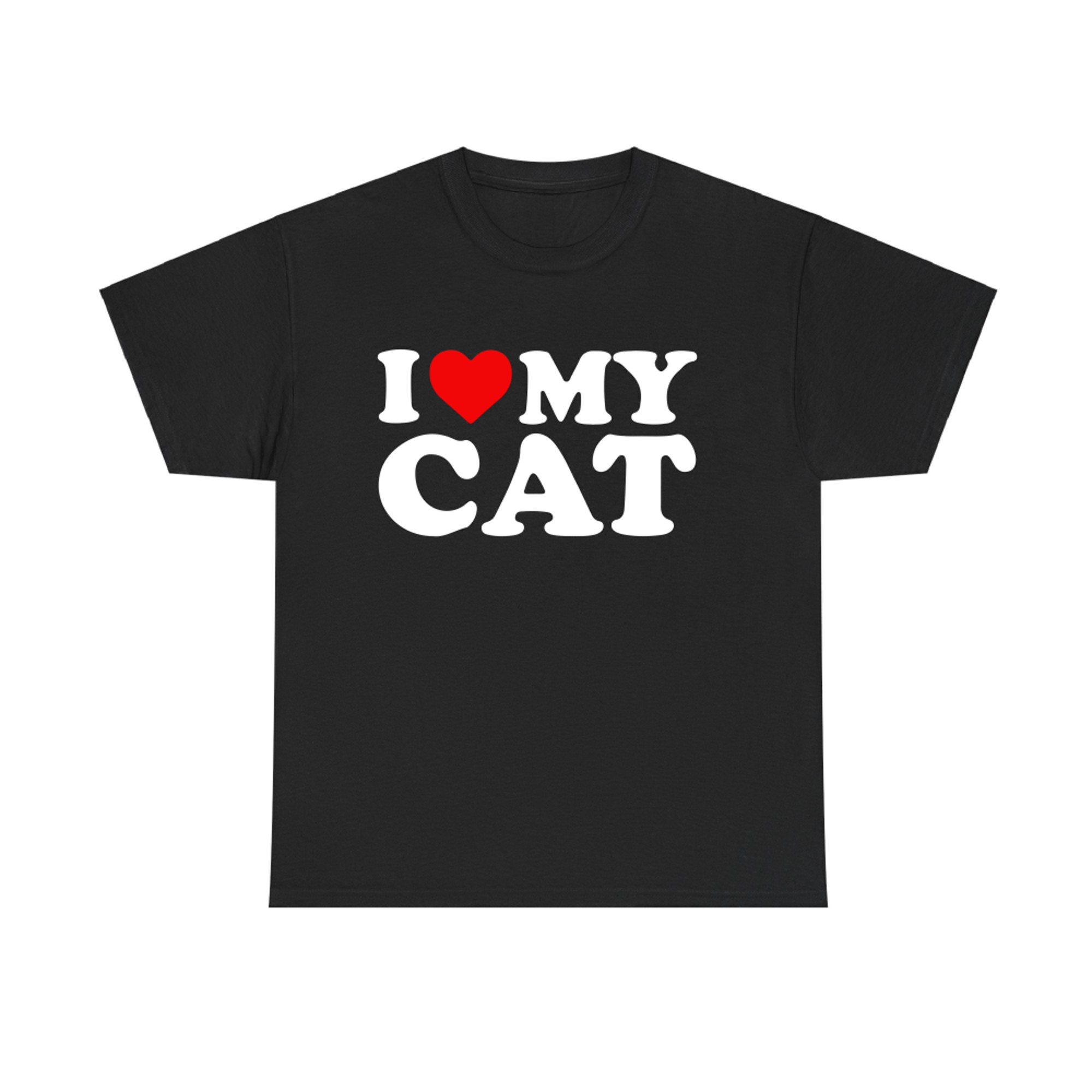 I Love My Cat with Heart T-shirt