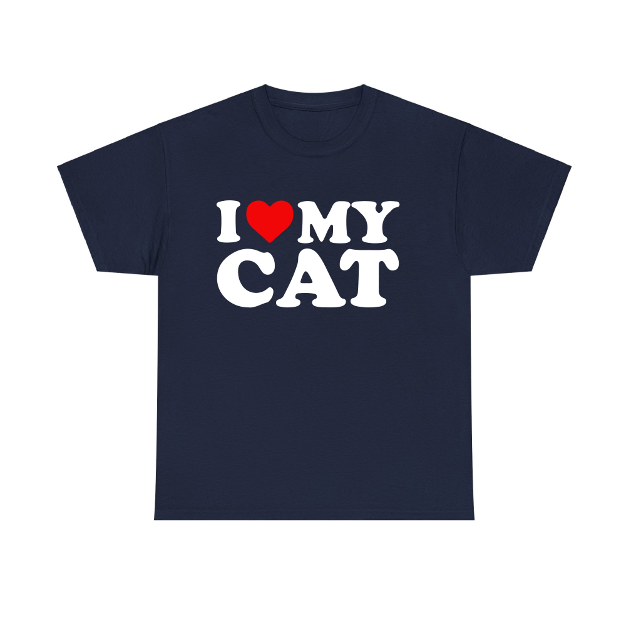 I Love My Cat with Heart T-shirt