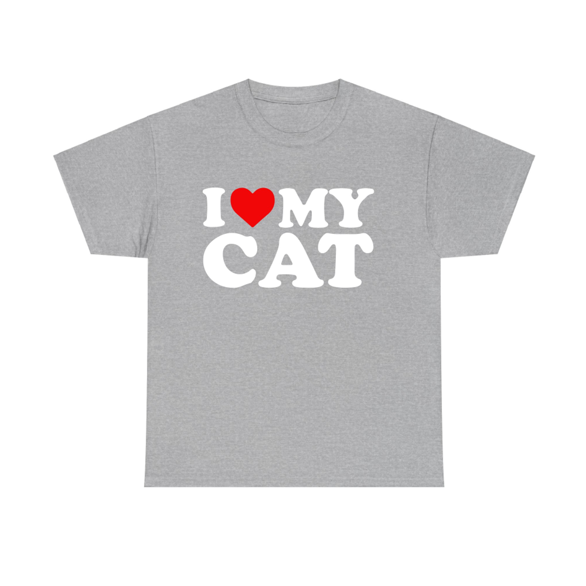 I Love My Cat with Heart T-shirt