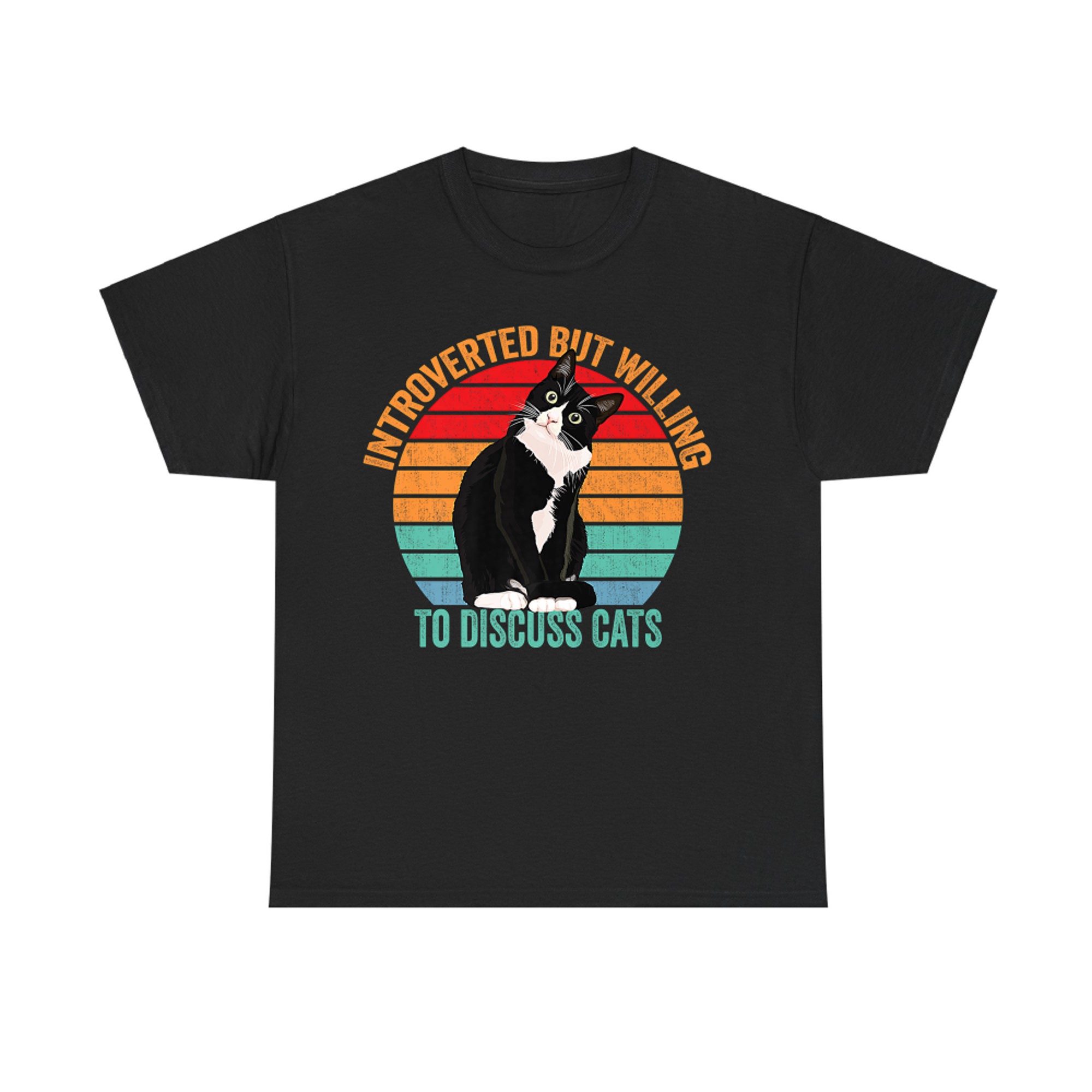 Introverted But Willing to Discuss Cats - Introverted Cat T-shirt