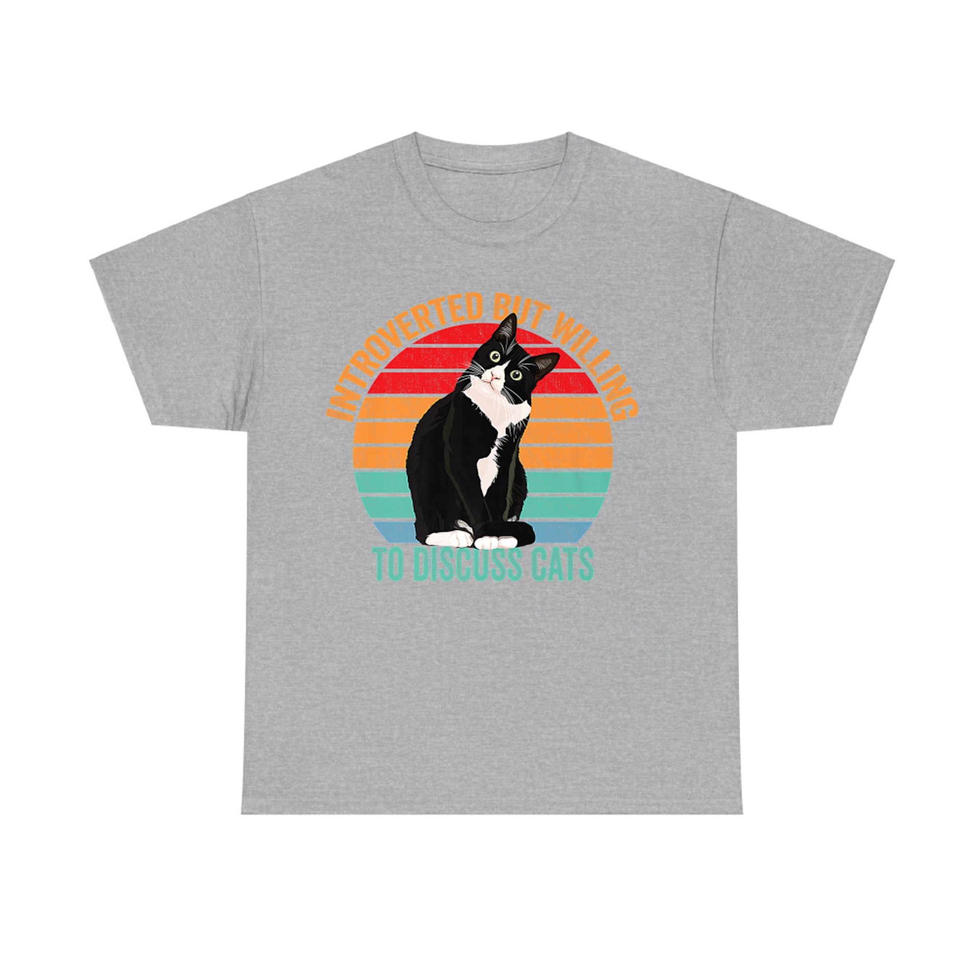 Introverted But Willing to Discuss Cats - Introverted Cat T-shirt