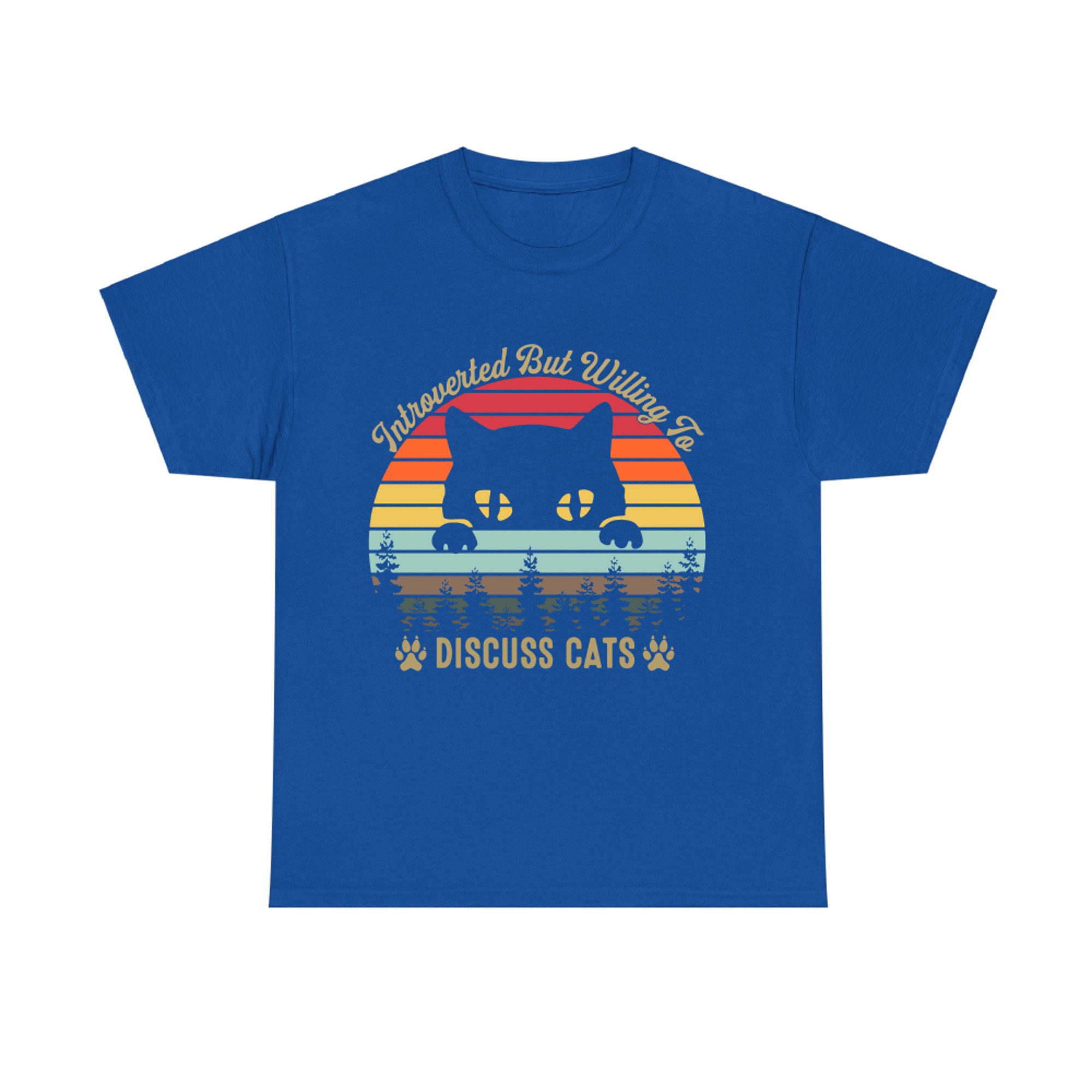 Introverted But Willing to Discuss Cats T-shirt