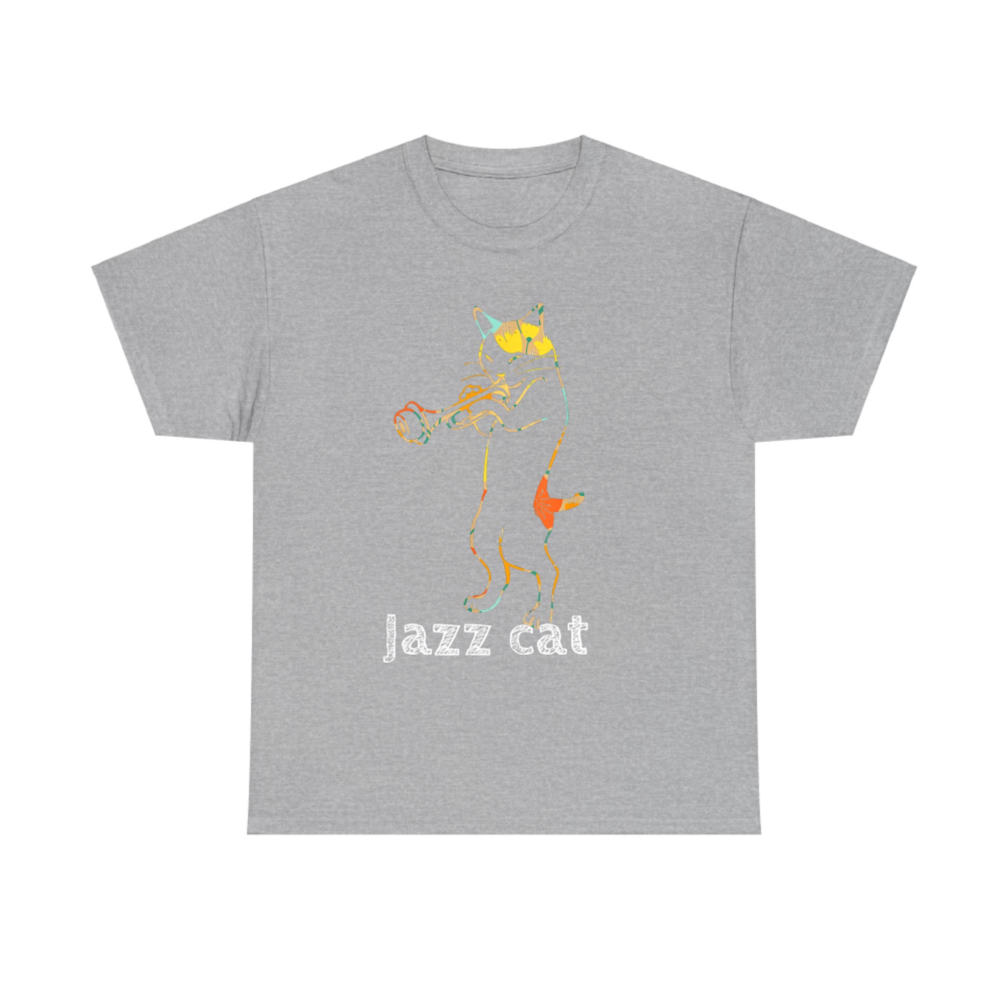 Jazz Trumpet Playing Kitty Cat Cool Jazz Cat T-shirt