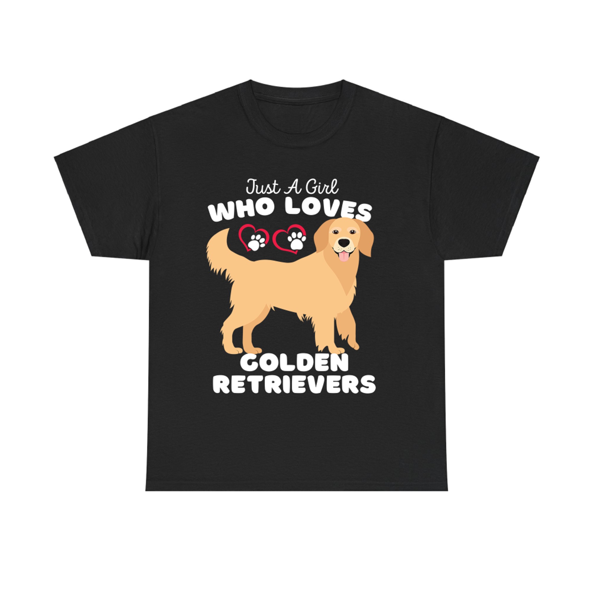 Just A Girl Who Loves Golden Retrievers - Cute Dog Kids T-shirt
