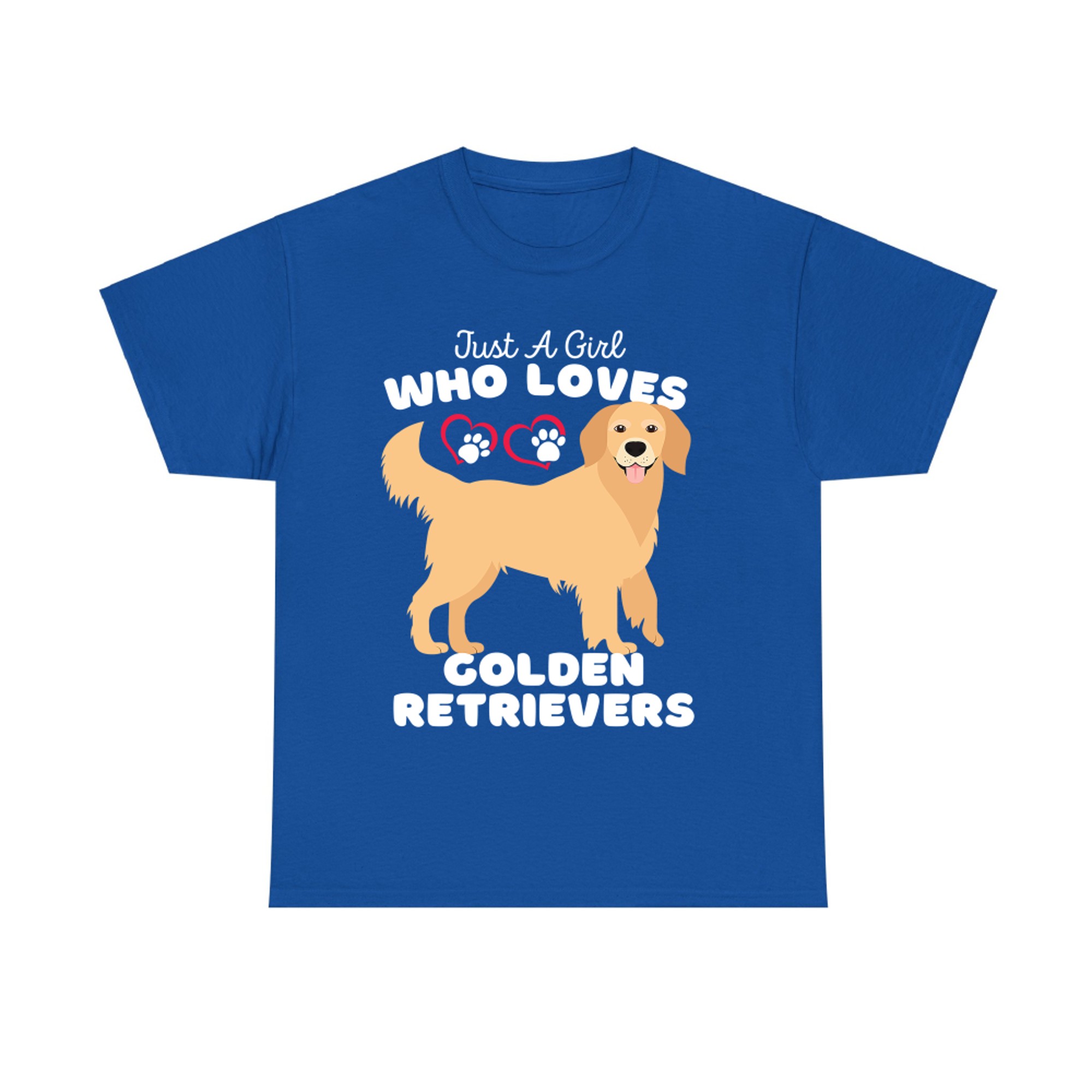 Just A Girl Who Loves Golden Retrievers - Cute Dog Kids T-shirt