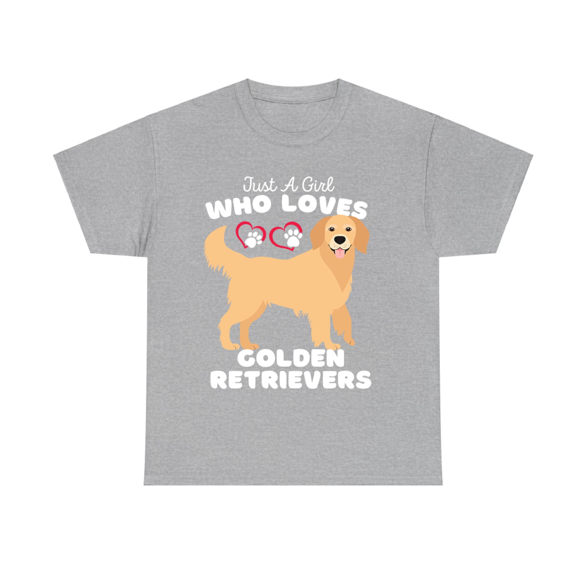 Just A Girl Who Loves Golden Retrievers - Cute Dog Kids T-shirt