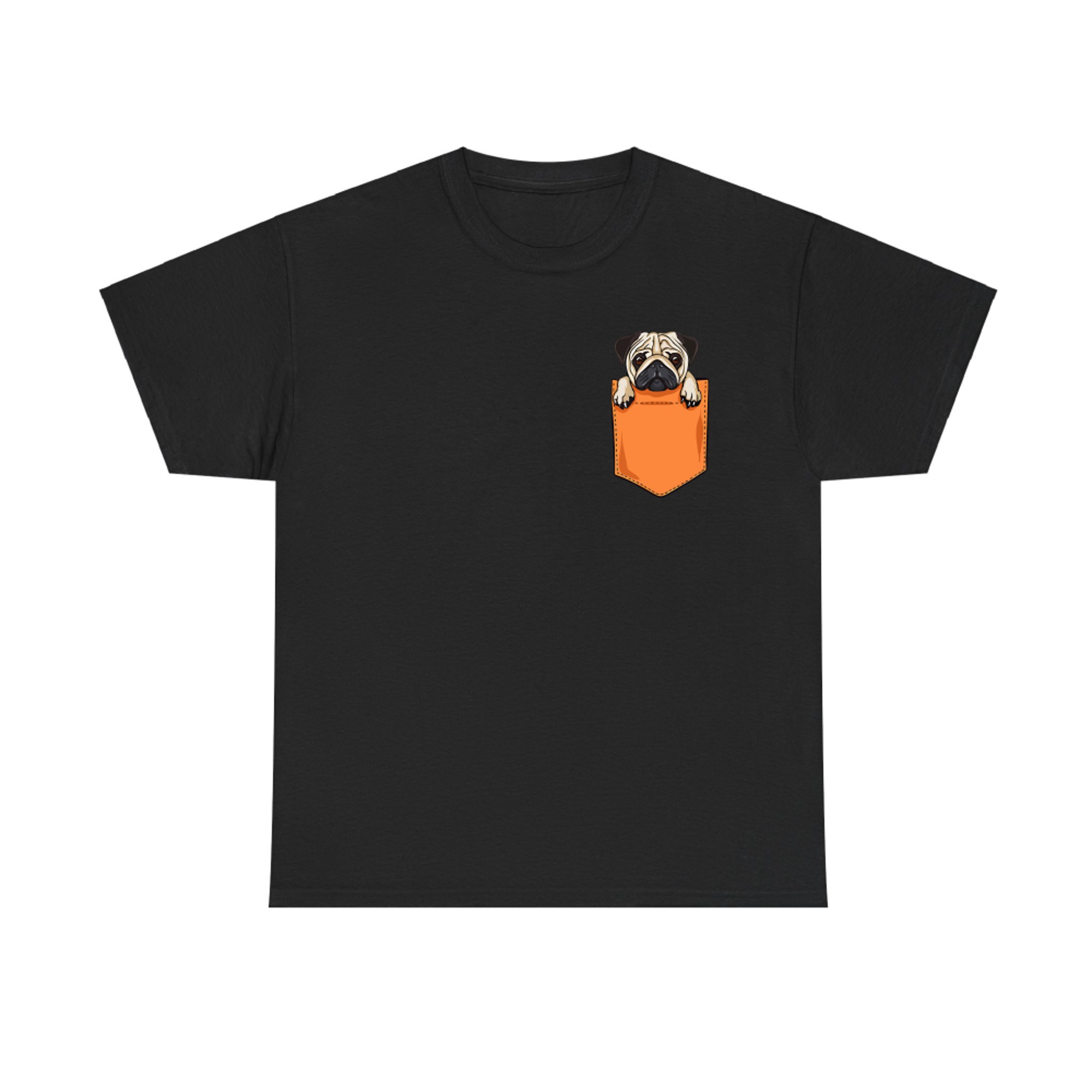 Pug Pocket Funny Dog Cute Pug Pug Lovers T-shirt