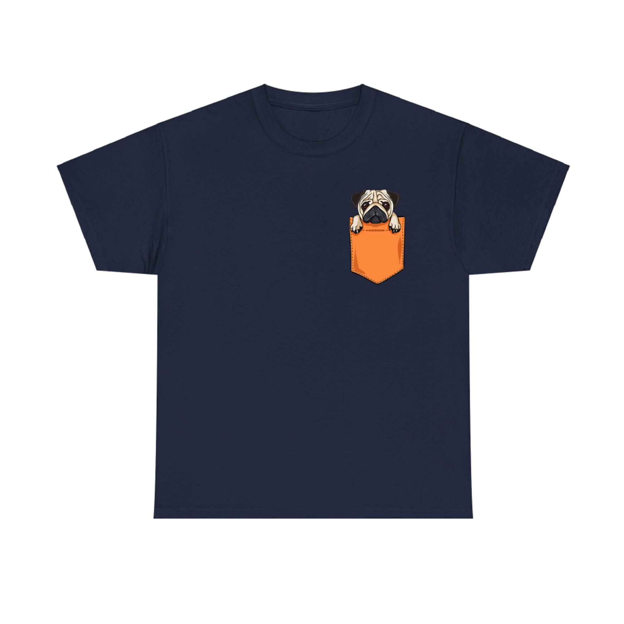 Pug Pocket Funny Dog Cute Pug Pug Lovers T-shirt