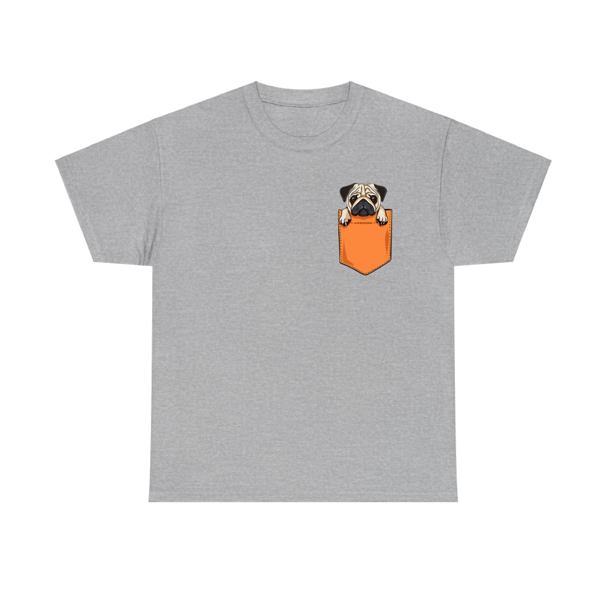 Pug Pocket Funny Dog Cute Pug Pug Lovers T-shirt