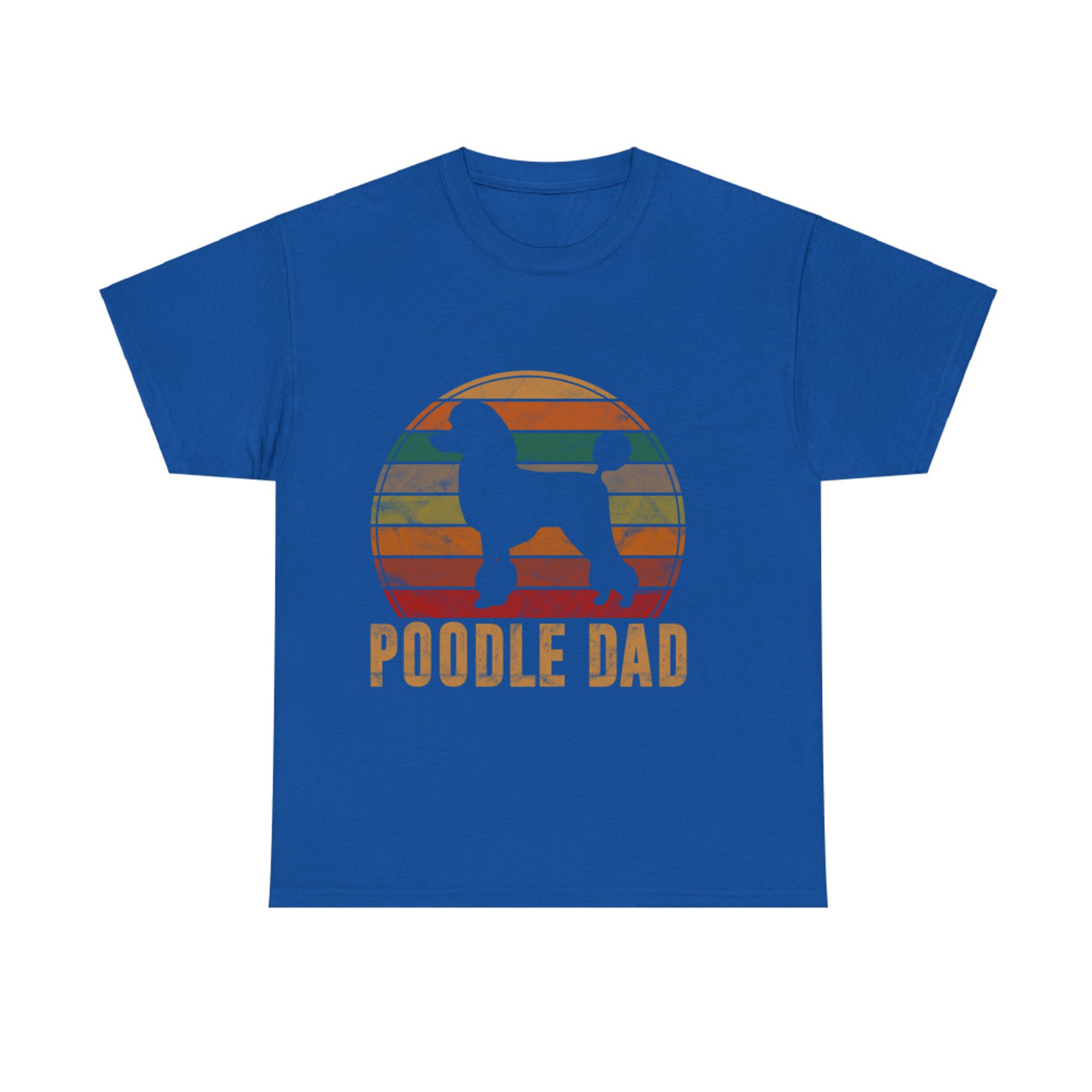 Retro Poodle Dad Dog Owner Pet Poodle Father T-shirt