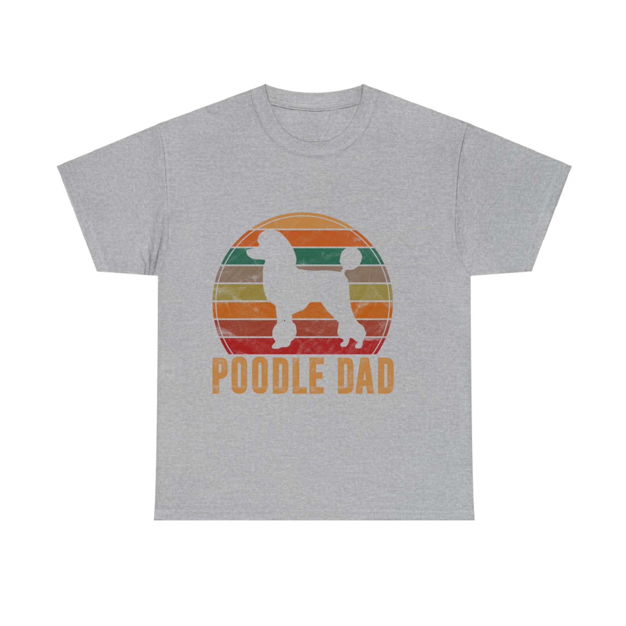 Retro Poodle Dad Dog Owner Pet Poodle Father T-shirt