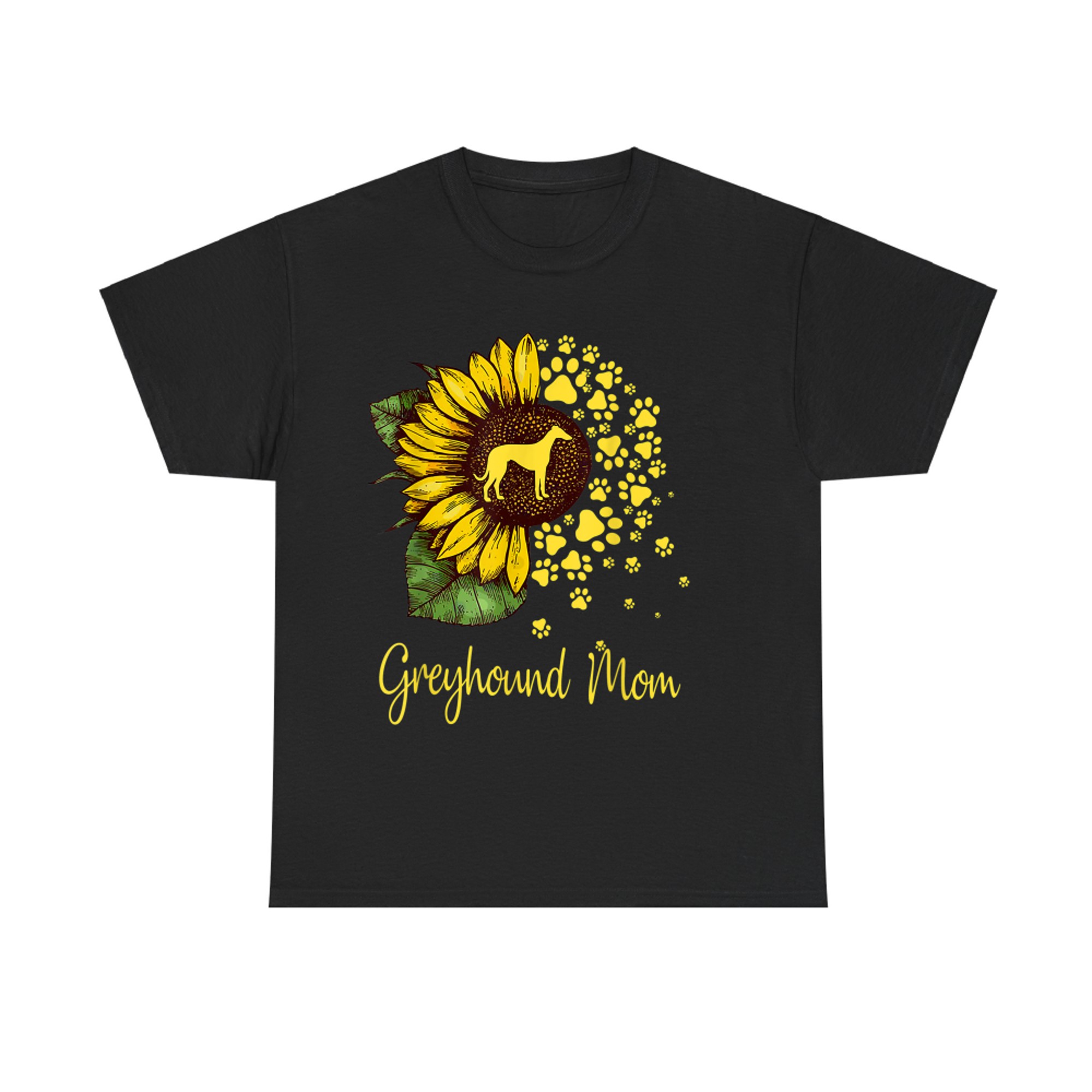 Sunflower Greyhound Mom Dog Lover Gift T-shirt