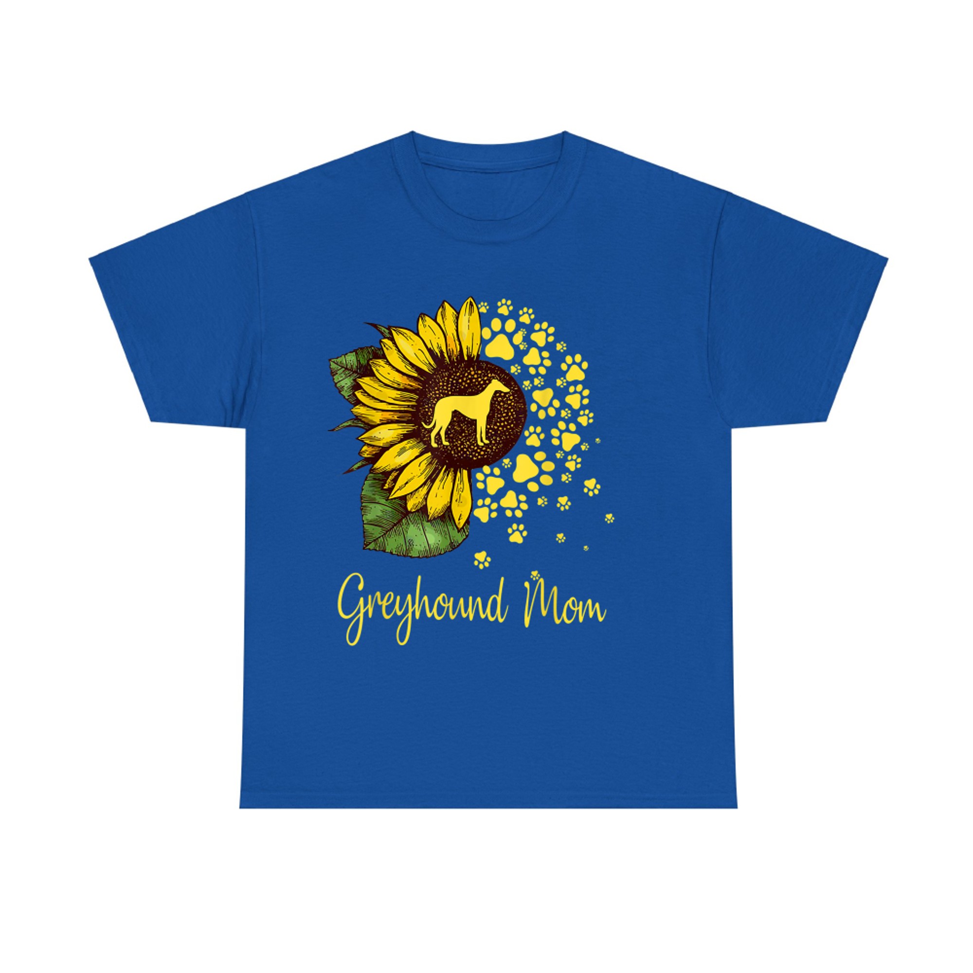 Sunflower Greyhound Mom Dog Lover Gift T-shirt