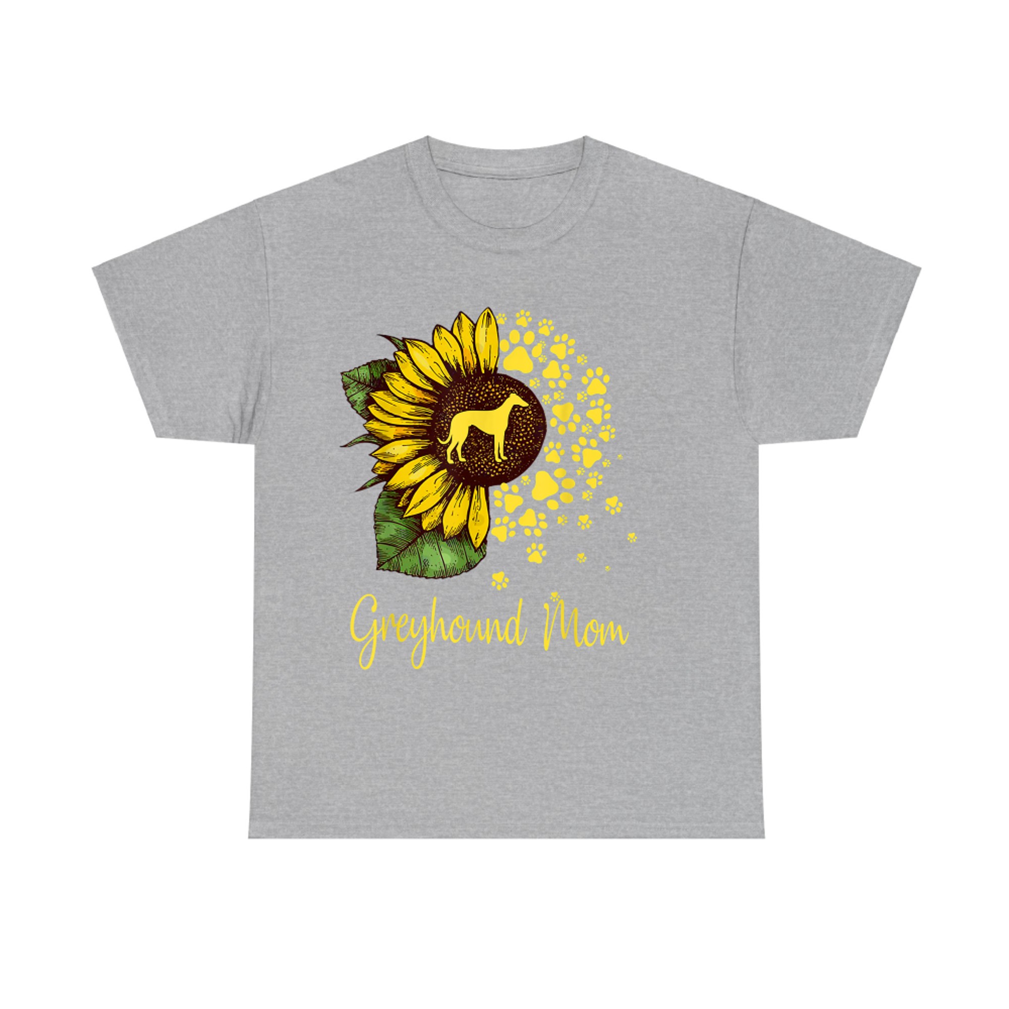 Sunflower Greyhound Mom Dog Lover Gift T-shirt